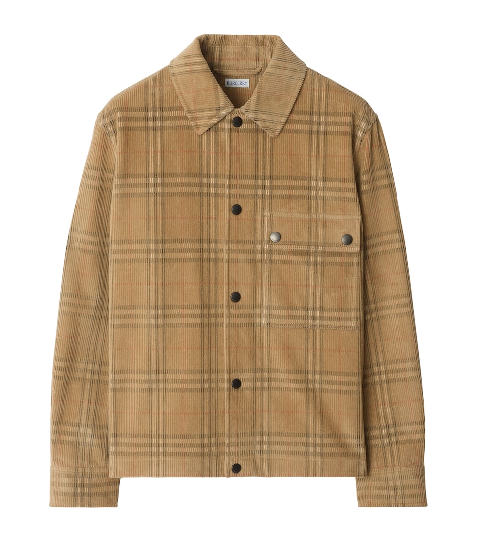 Corduroy Check Overshirt