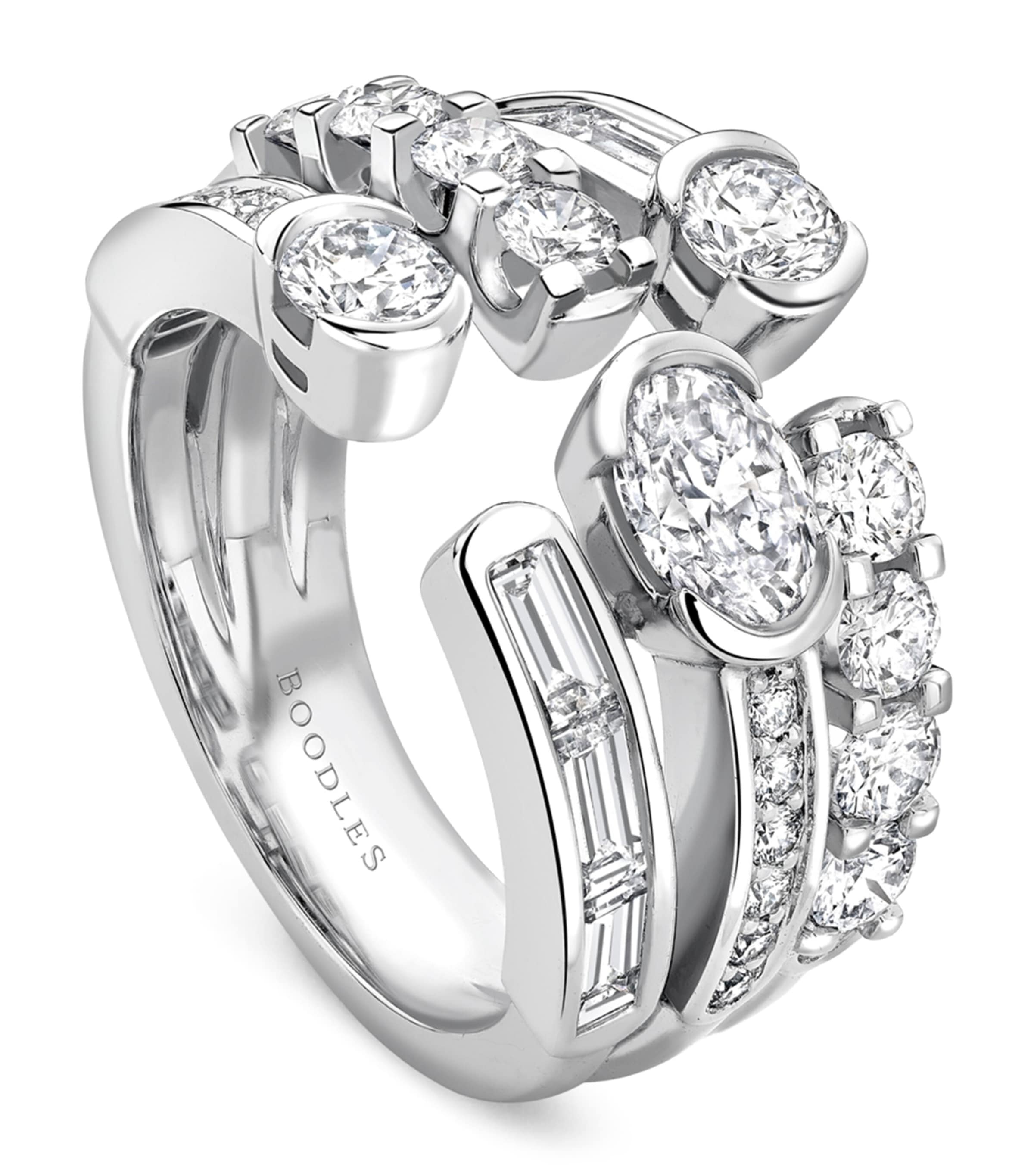 Boodles Platinum and Diamond Play of Light Ring Platinum