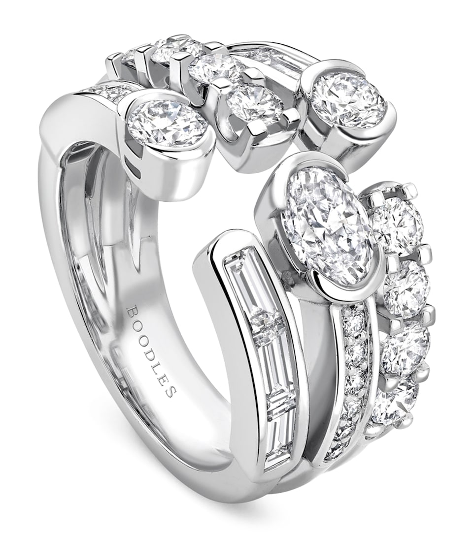 Boodles Platinum and Diamond Play of Light Ring Platinum