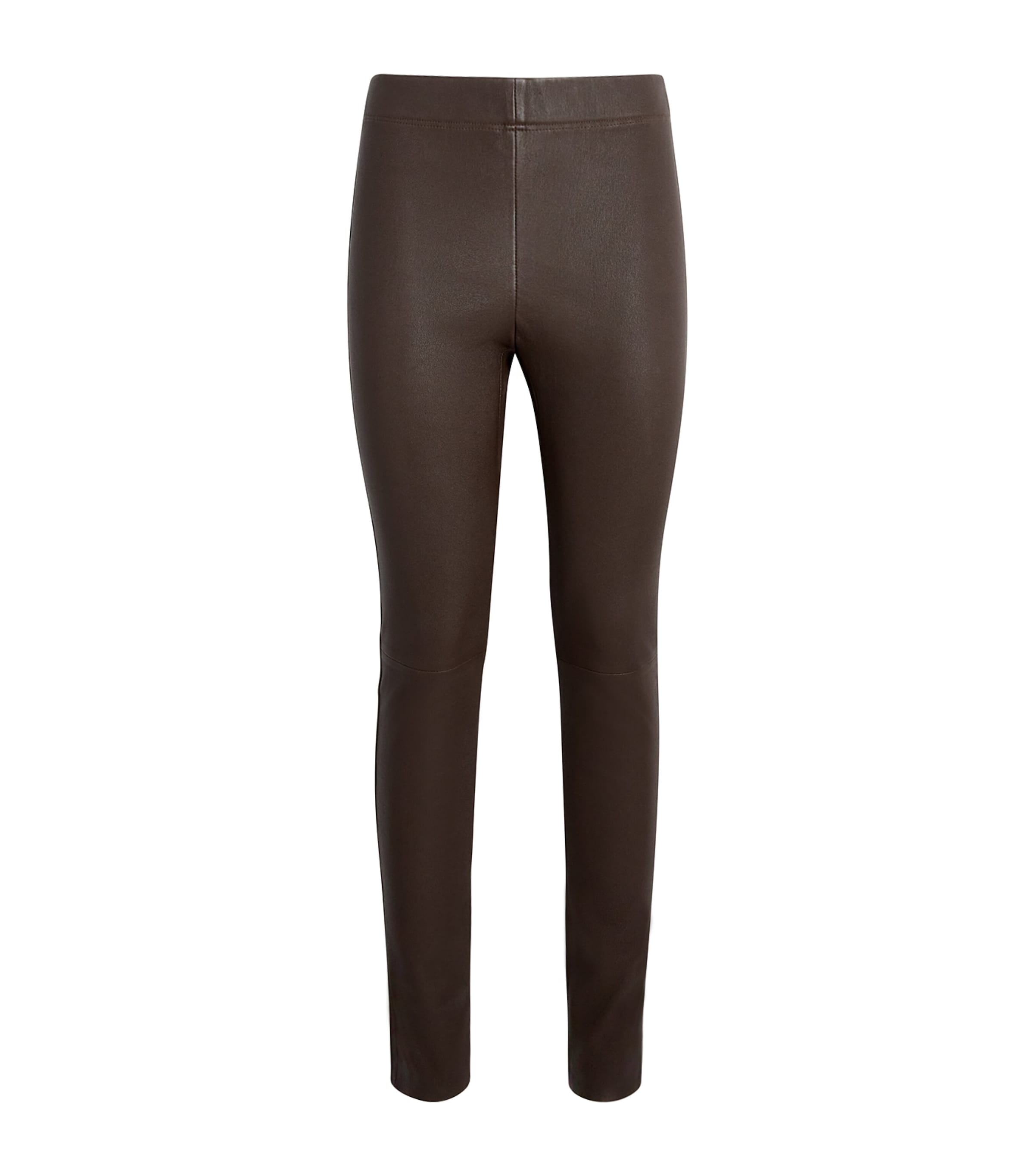 Joseph Womens Stretch-Leather Leggings Patina