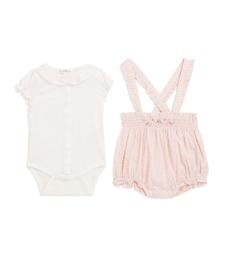 Cotton Gingham Bodysuit and Bloomers (0-18 Months)