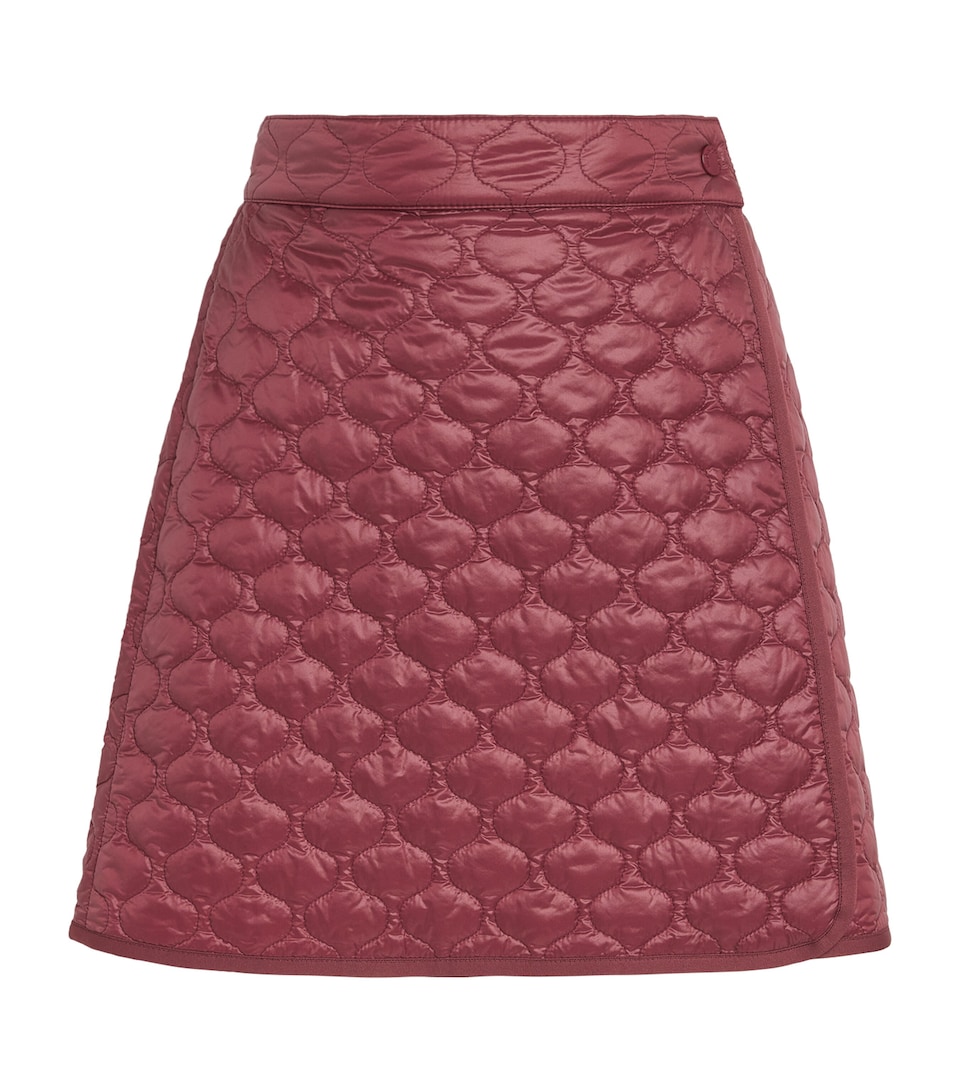 Quilted Wrap Mini Skirt