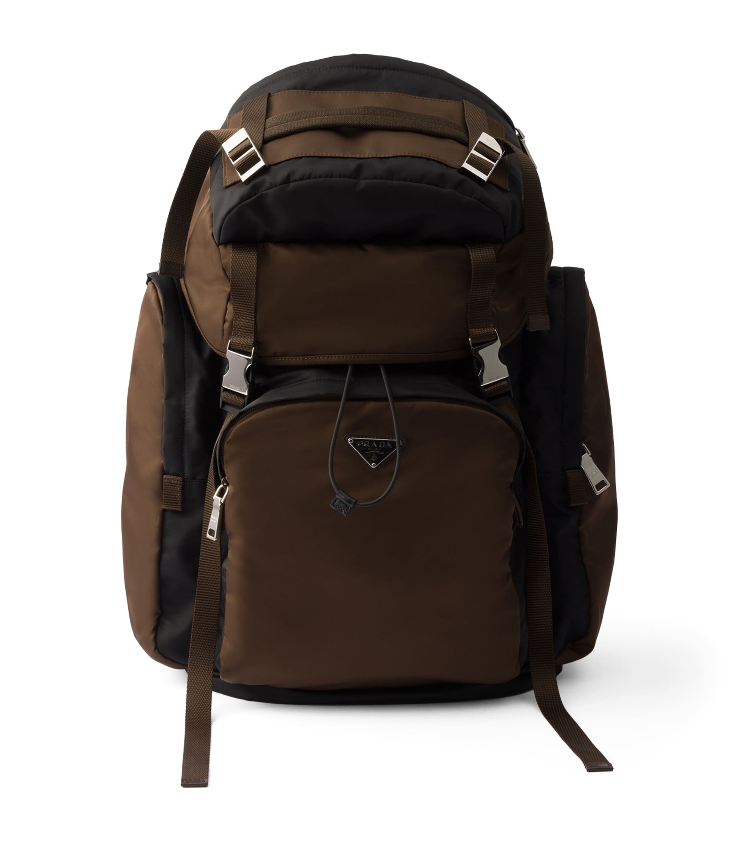 Re-Nylon and Saffiano Leather Backpack
