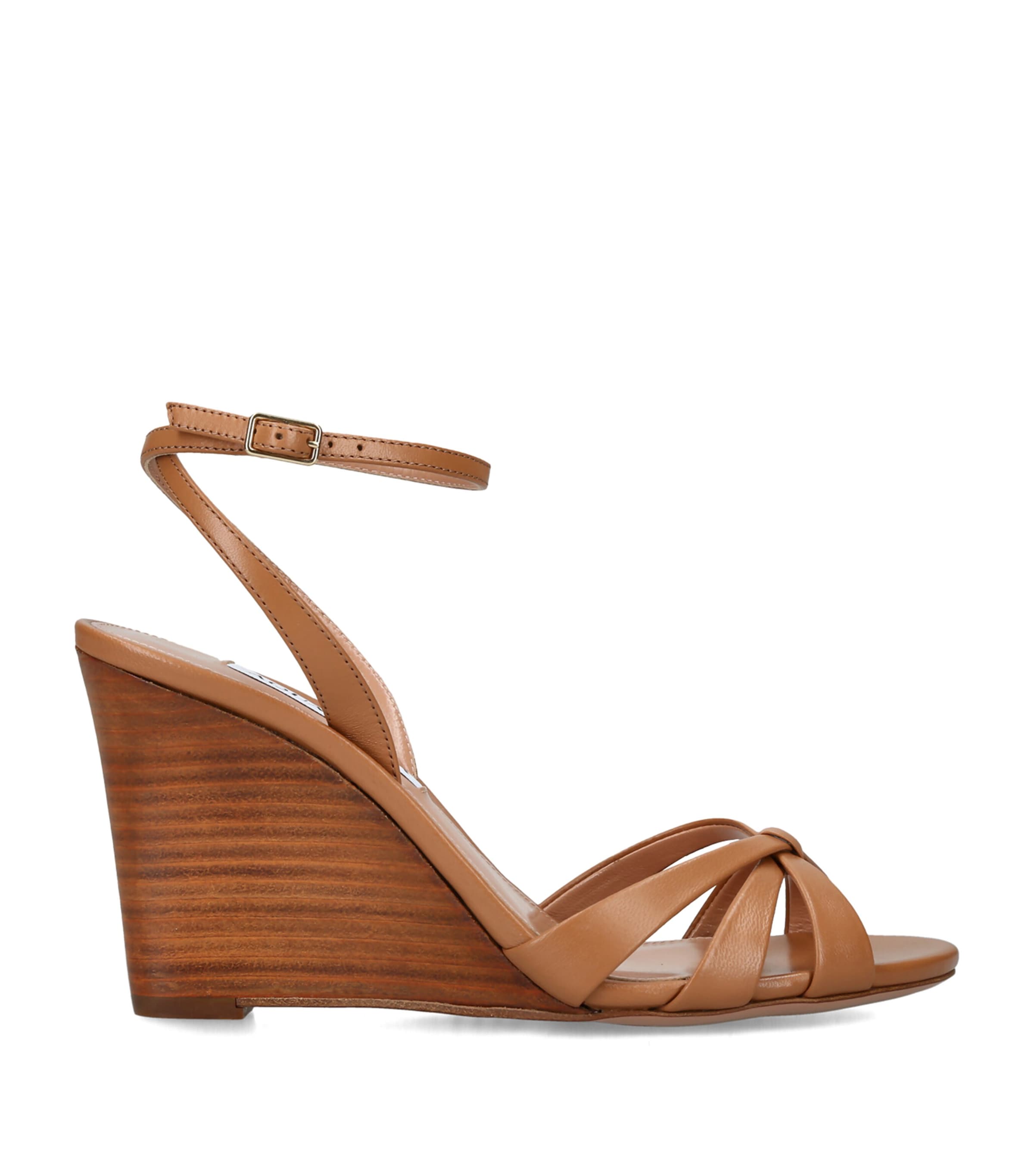 Aquazzura Leather Tati Slingback Sandals 85 Camel