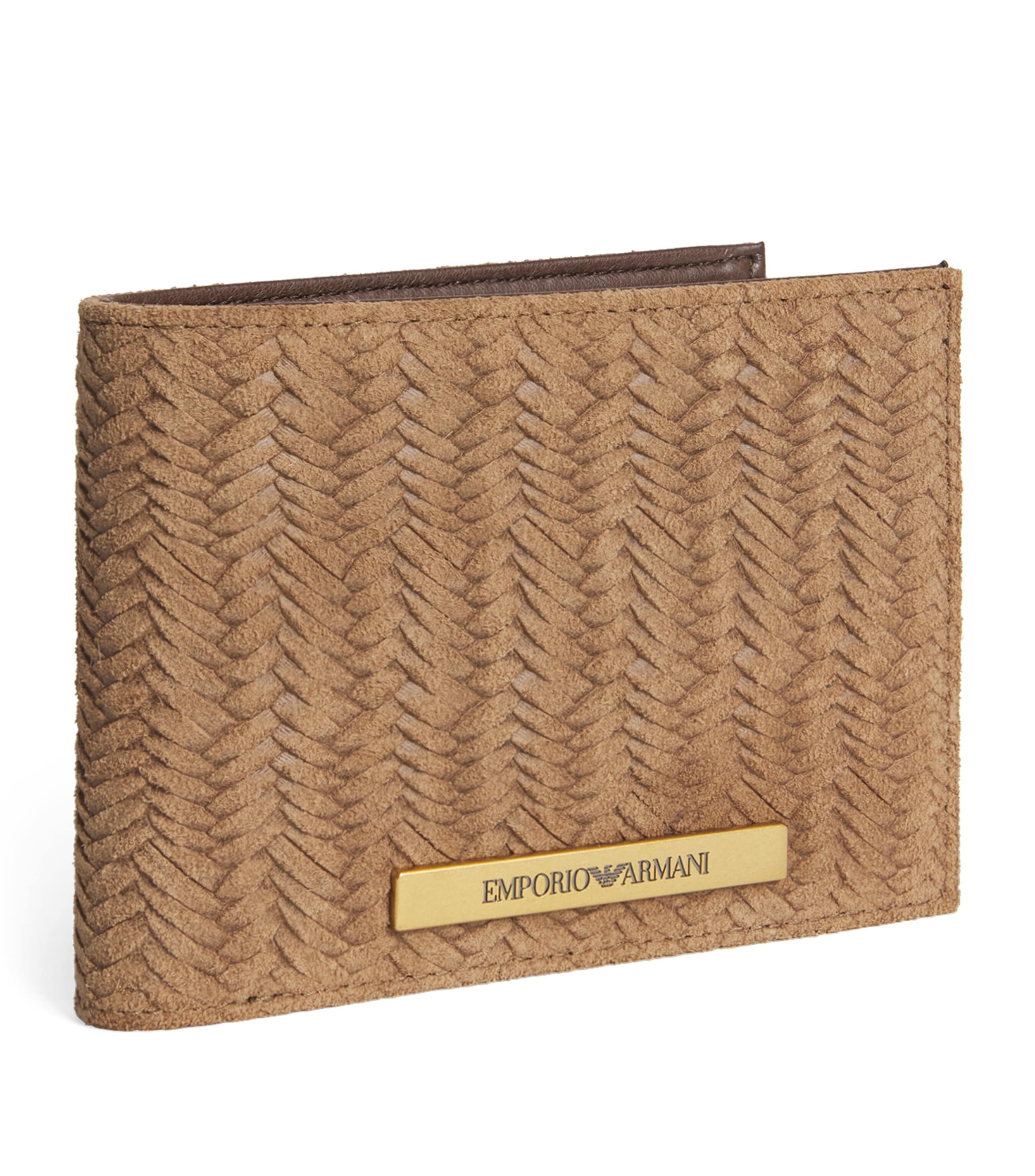 Suede Embossed Bifold Wallet