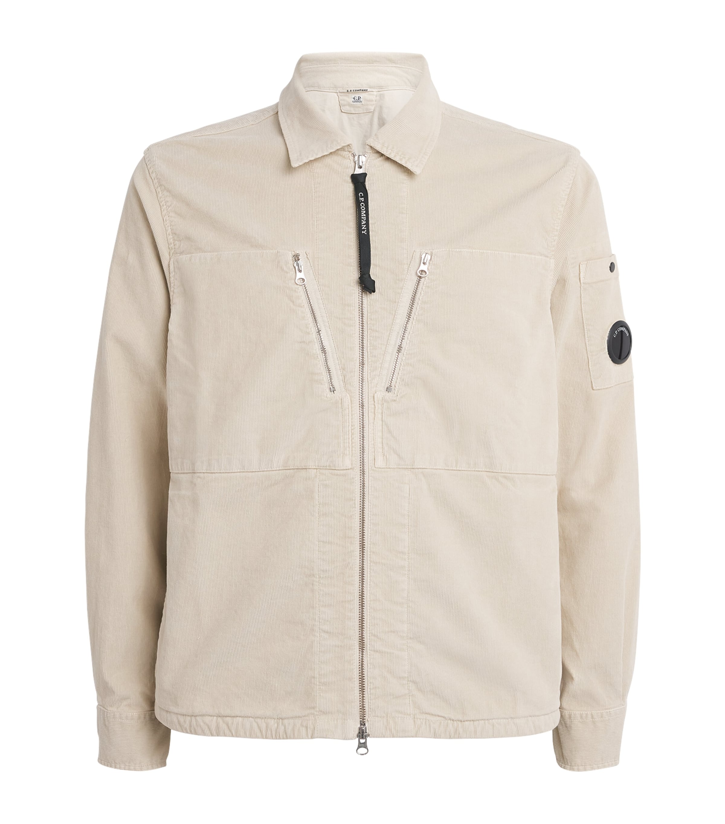 C.P. Company Mens Corduroy Lens Zip-Up Overshirt