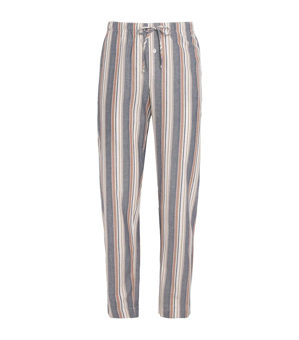 Cotton Stripe Cosy Comfort Lounge Trousers