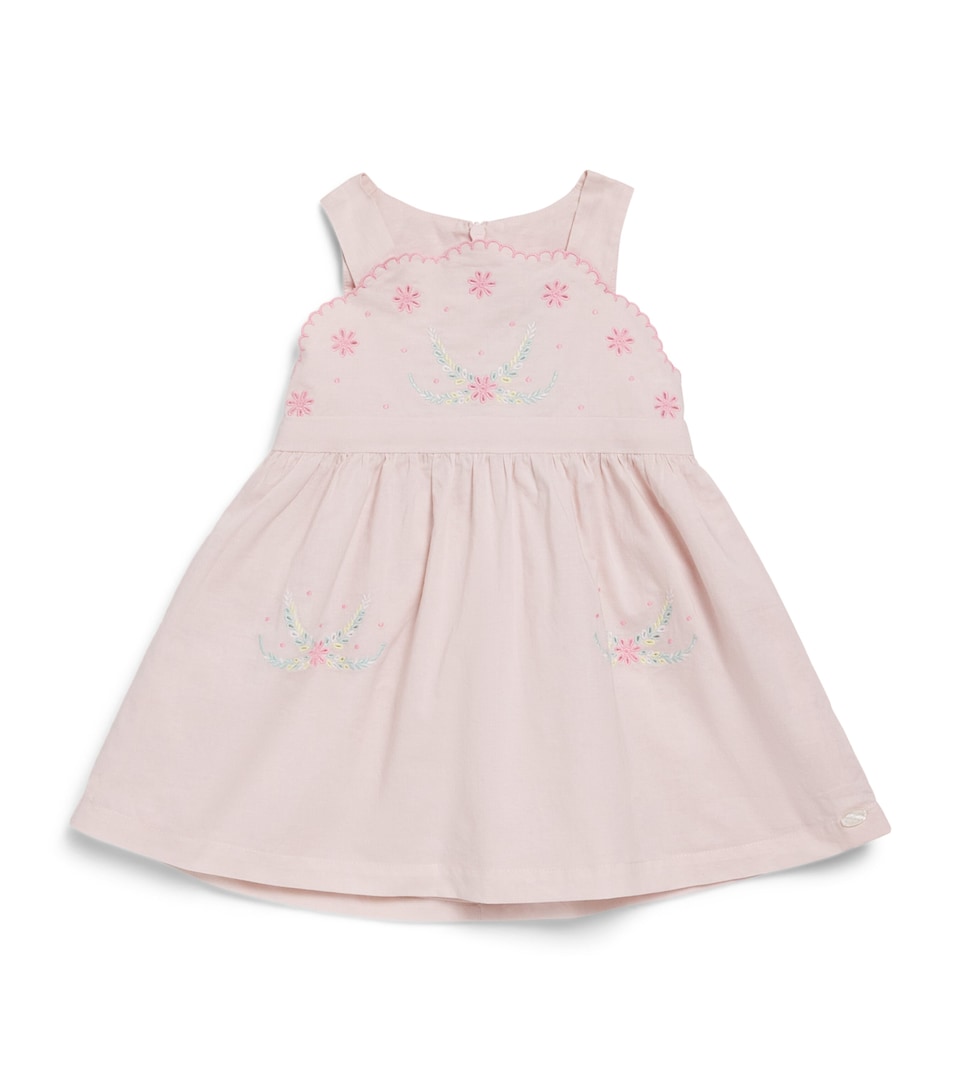 Cotton Embroidered Dress (3 Months-4 Years)