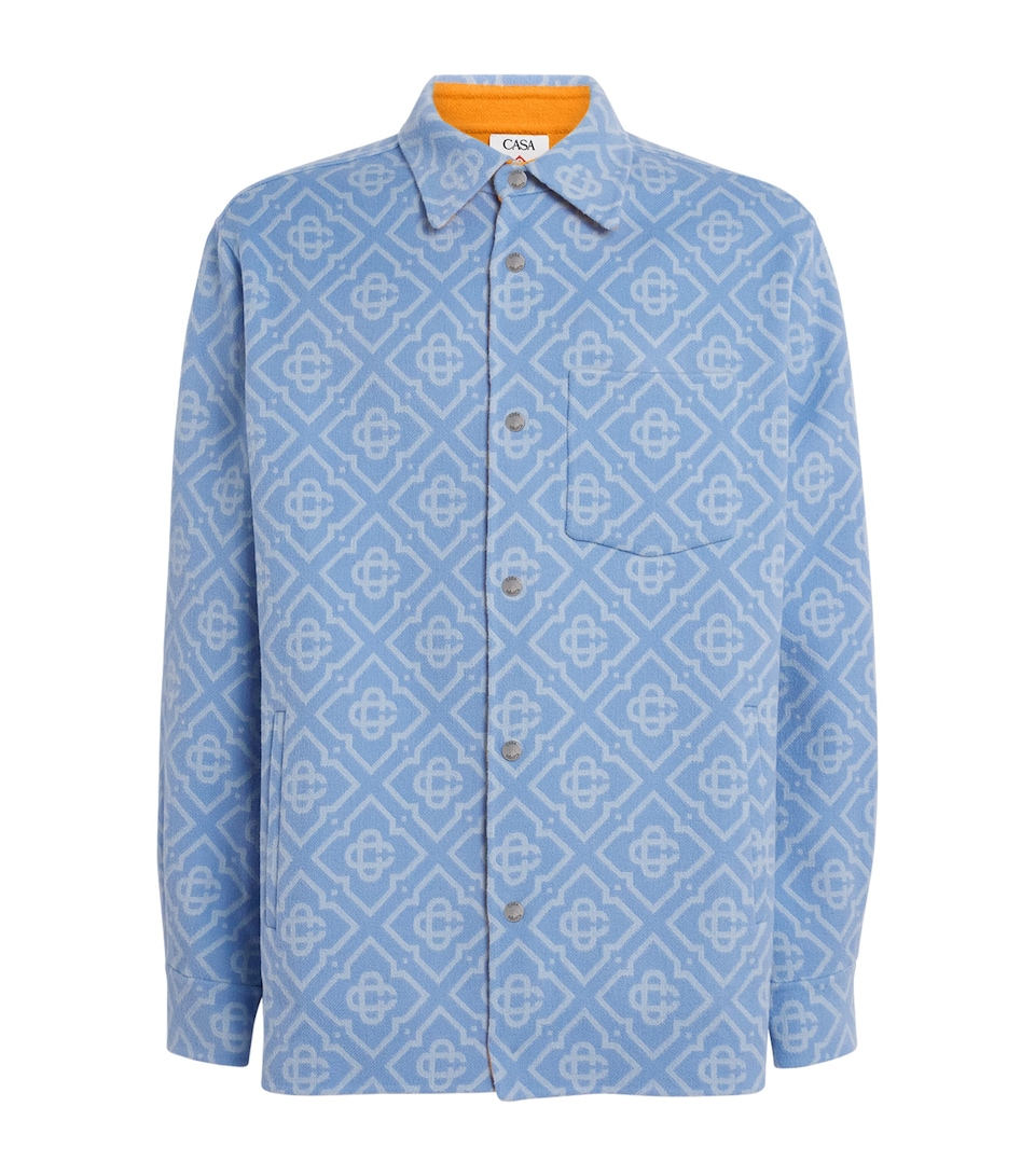 Wool Monogram Overshirt