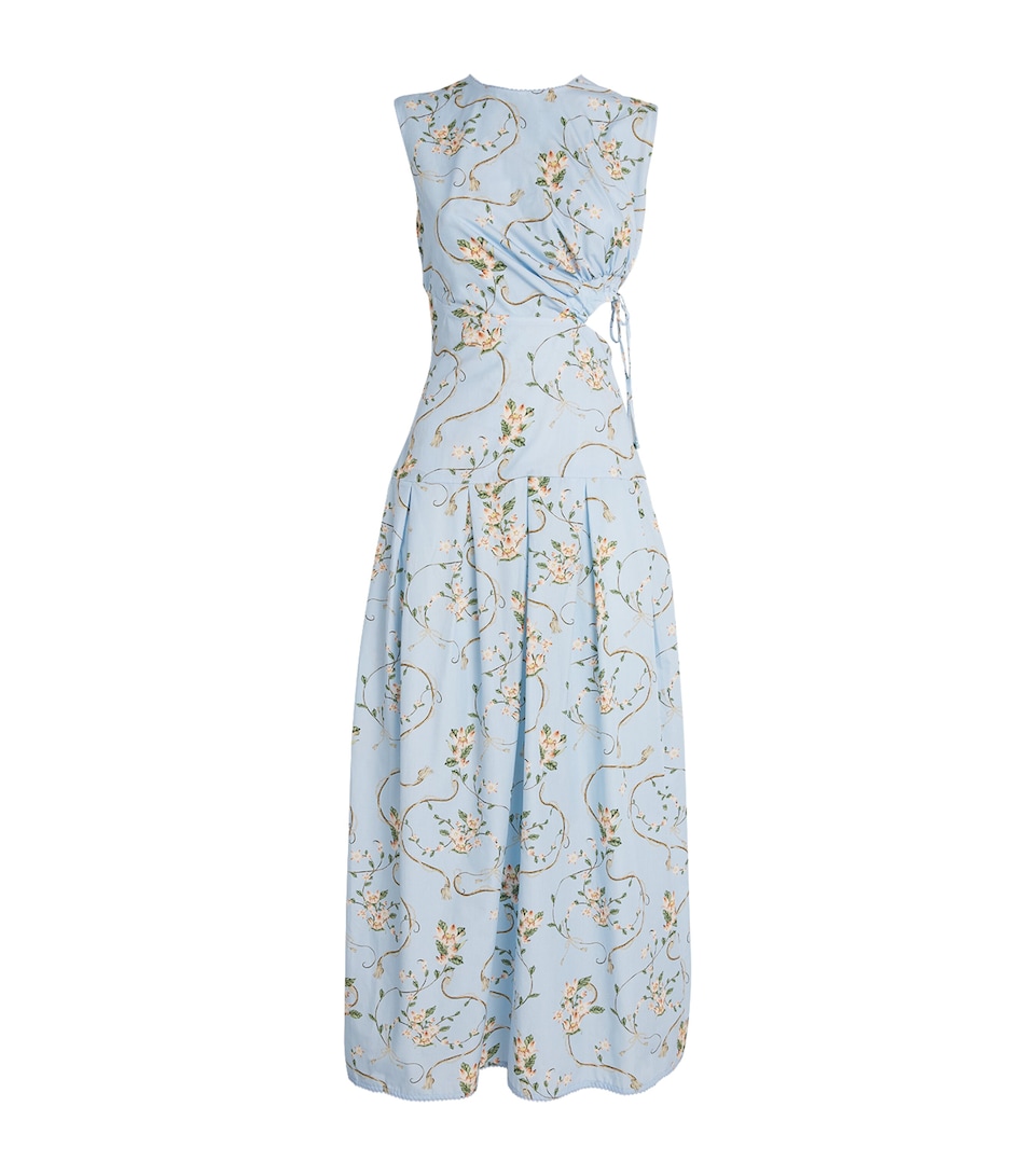 Agua By Agua Bendita Womens Cotton OtoNo Navegante Midi Dress
