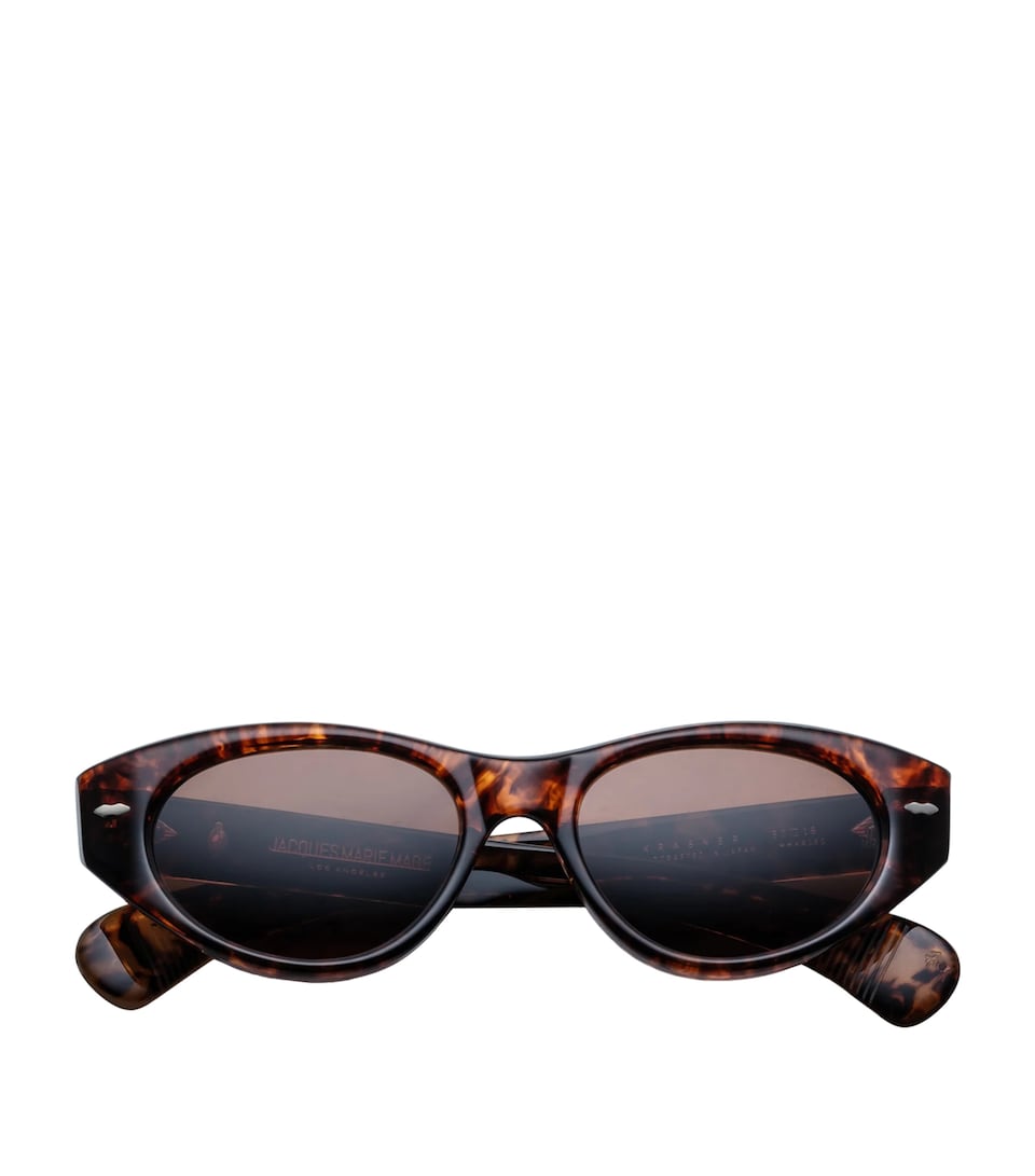 Jacques Marie Mage Tortoiseshell Krasner Oval Sunglasses Samoa