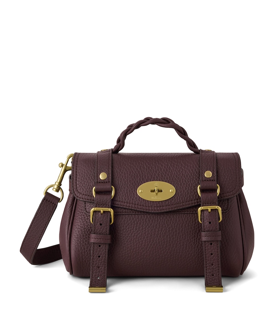 Mulberry Mini Leather Alexa Cross-Body Bag Oxblood