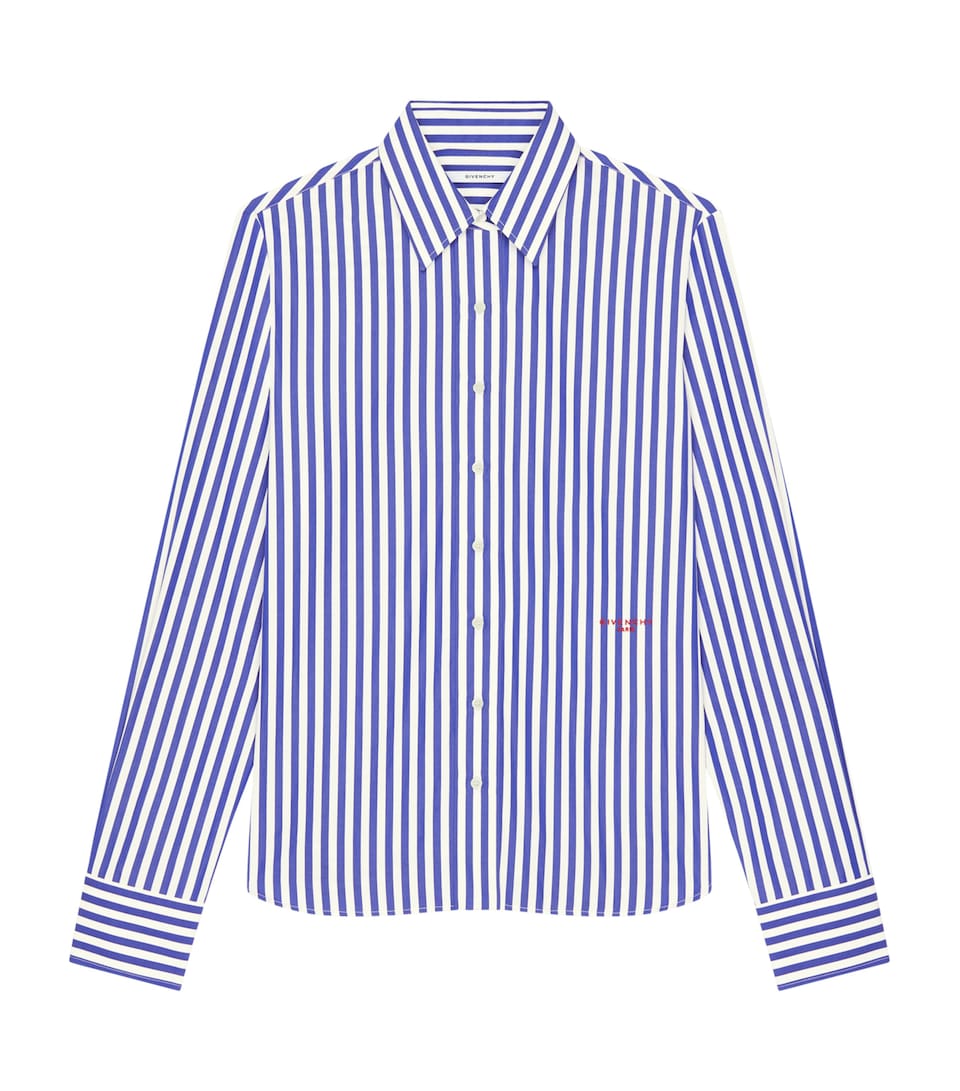 Givenchy Womens Cotton Stripe Shirt