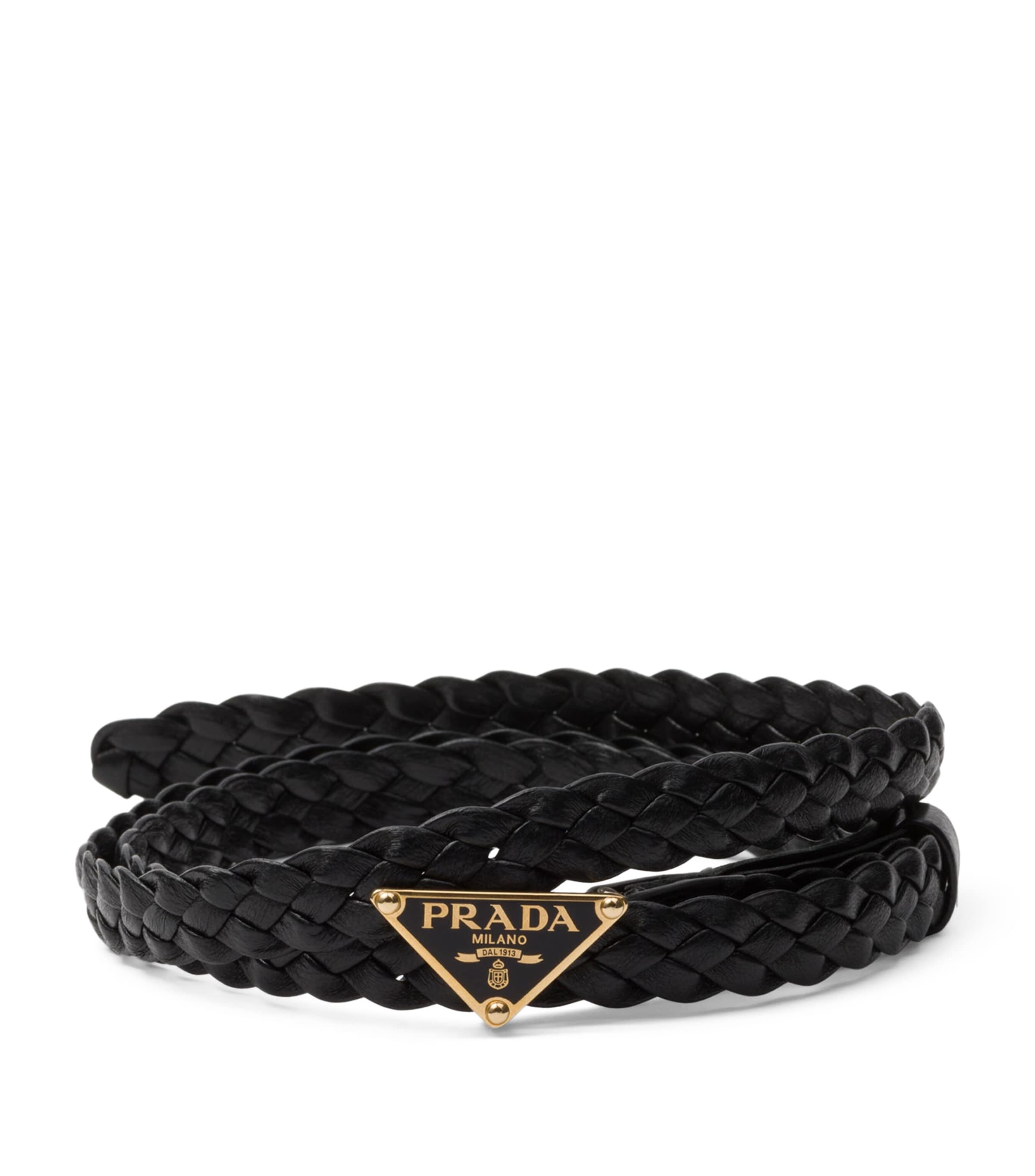 Nappa Leather Braided Belt