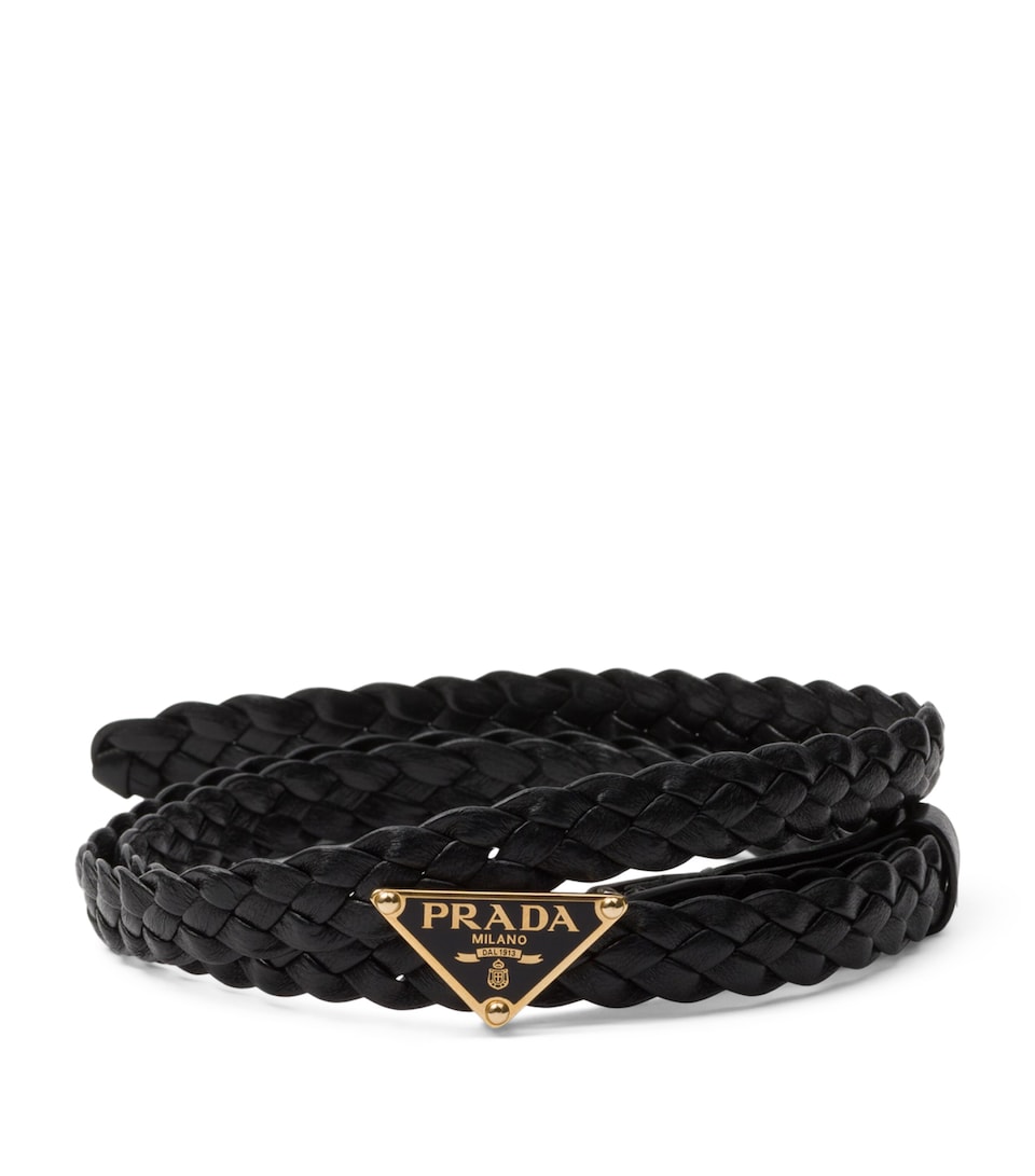 Nappa Leather Braided Belt