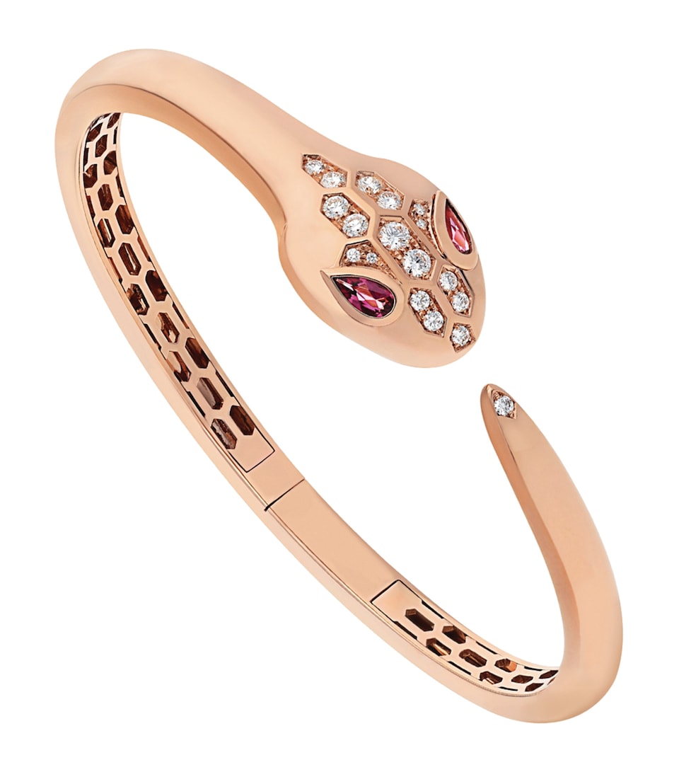 Rose Gold And Diamond Serpenti Bracelet