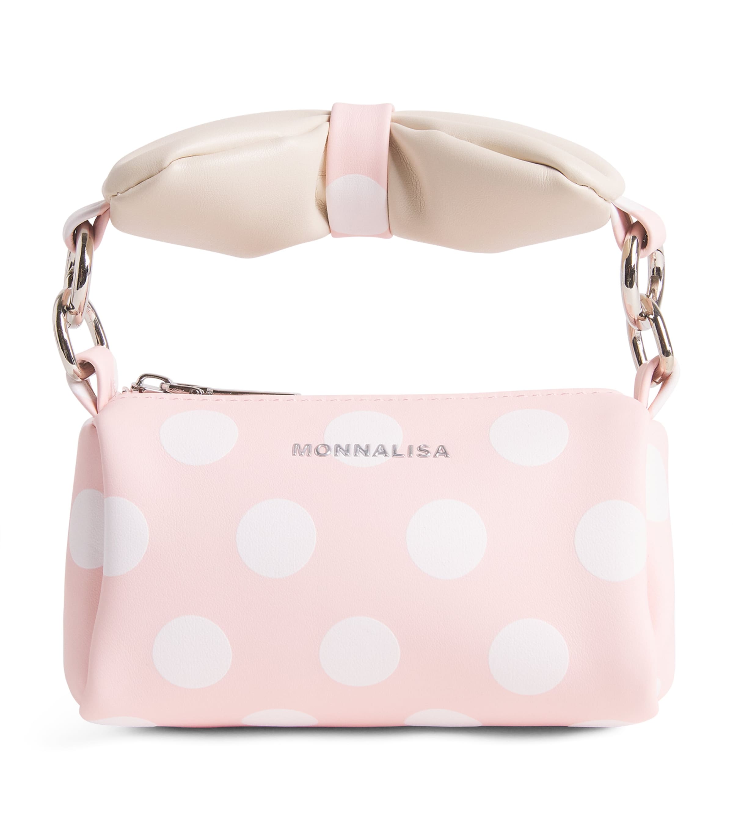 Monnalisa Plush Polka-Dot Bag Pink Fairytale