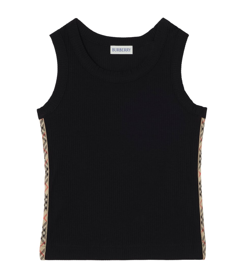 Burberry Kids Stretch-Cotton Top (14 Years) Black