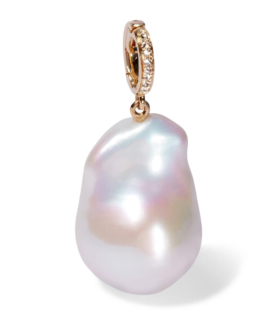 Annoushka Yellow Gold, Diamond and Baroque Pearl Pendant