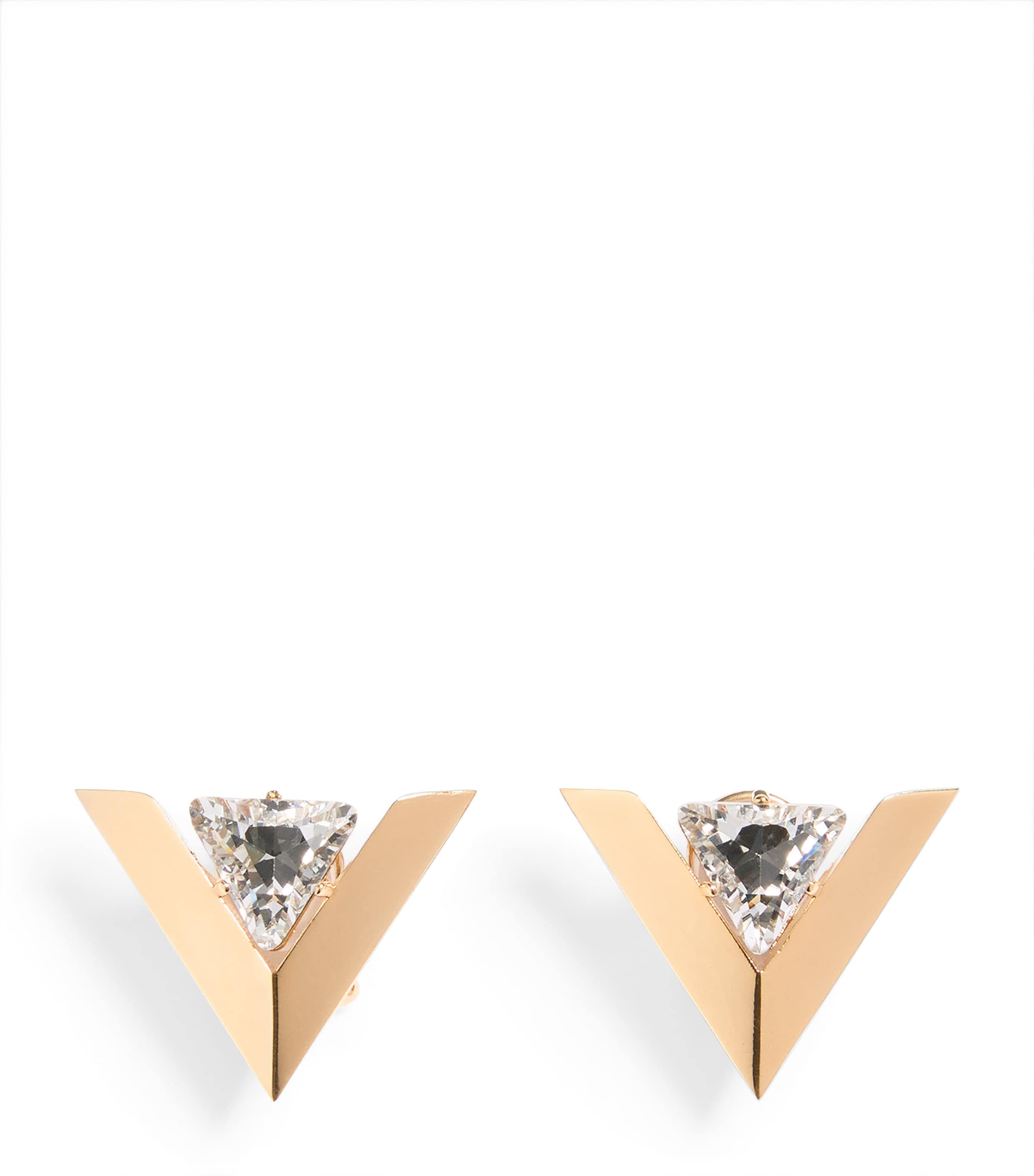 Large Je Les V Logo Earrings