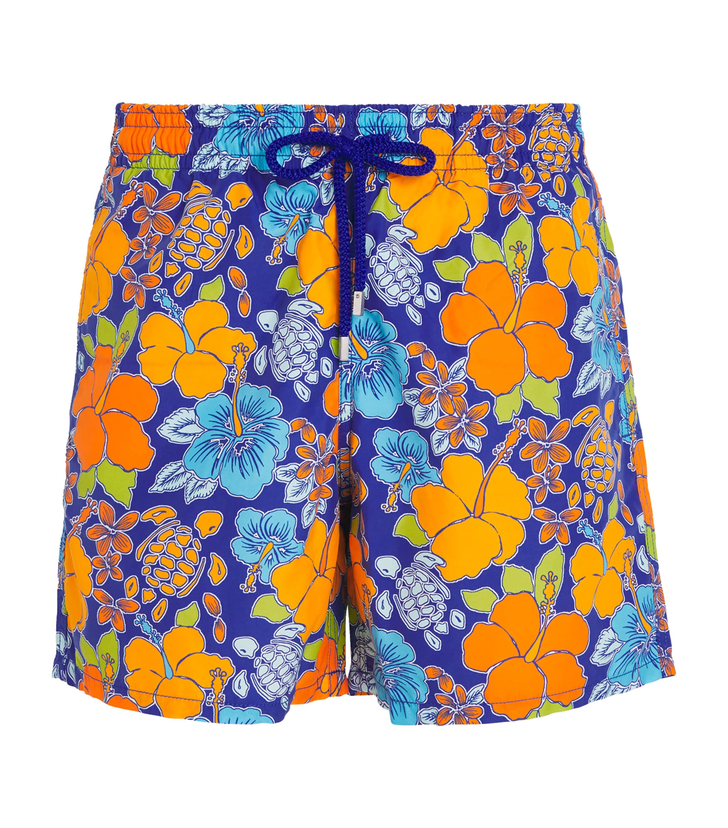 Tropical Turtle Print Swim Shorts