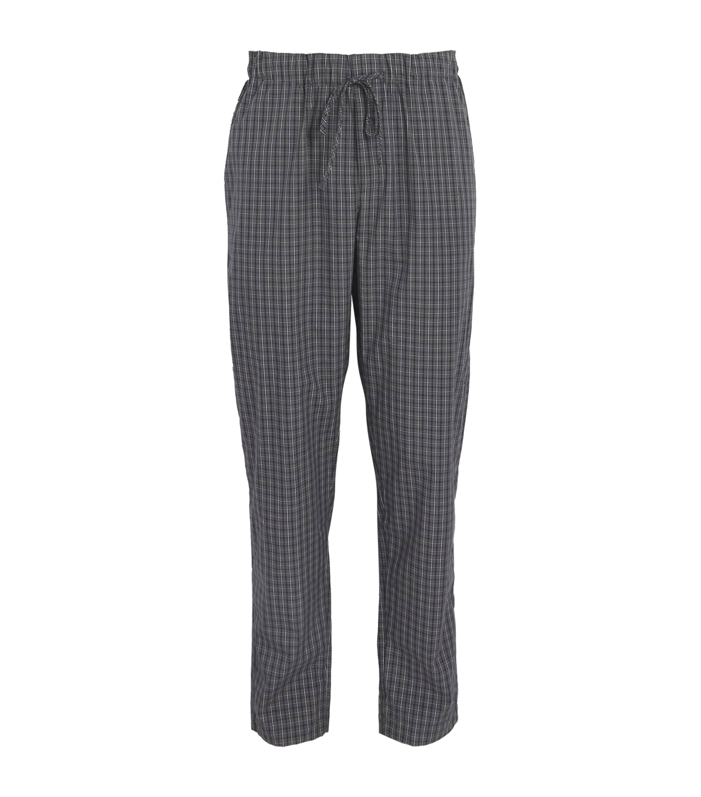 Hanro Mens Night & Day Lounge Trousers Casual Check