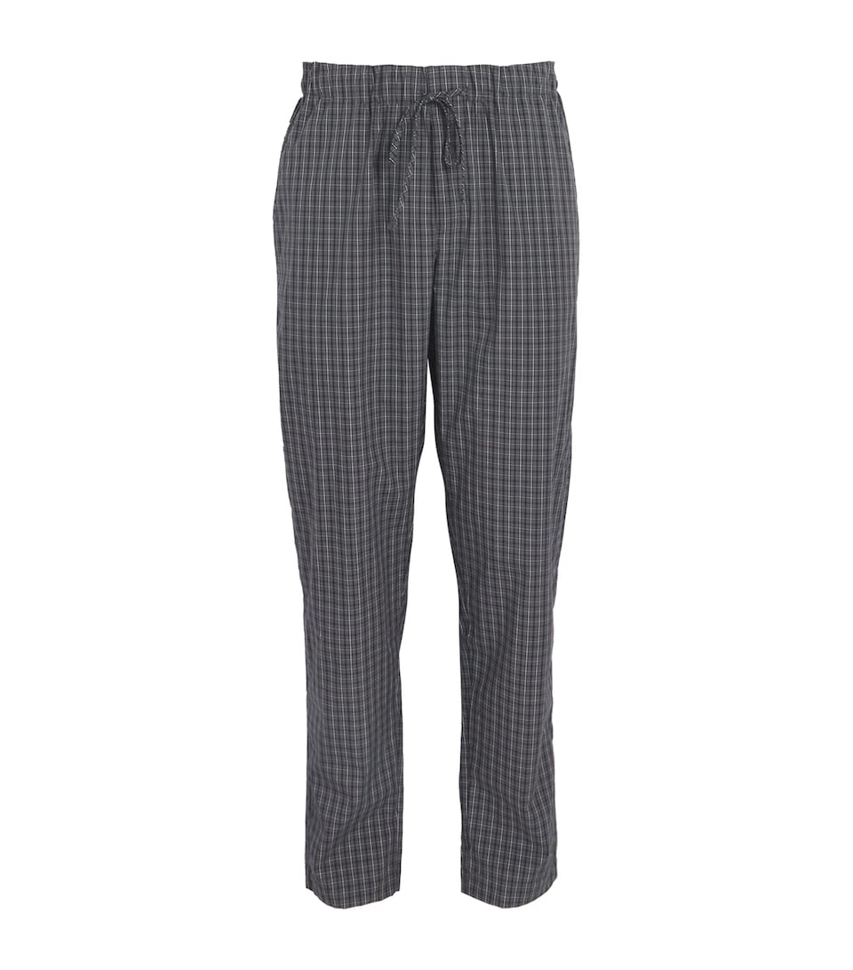 Hanro Mens Night & Day Lounge Trousers Casual Check