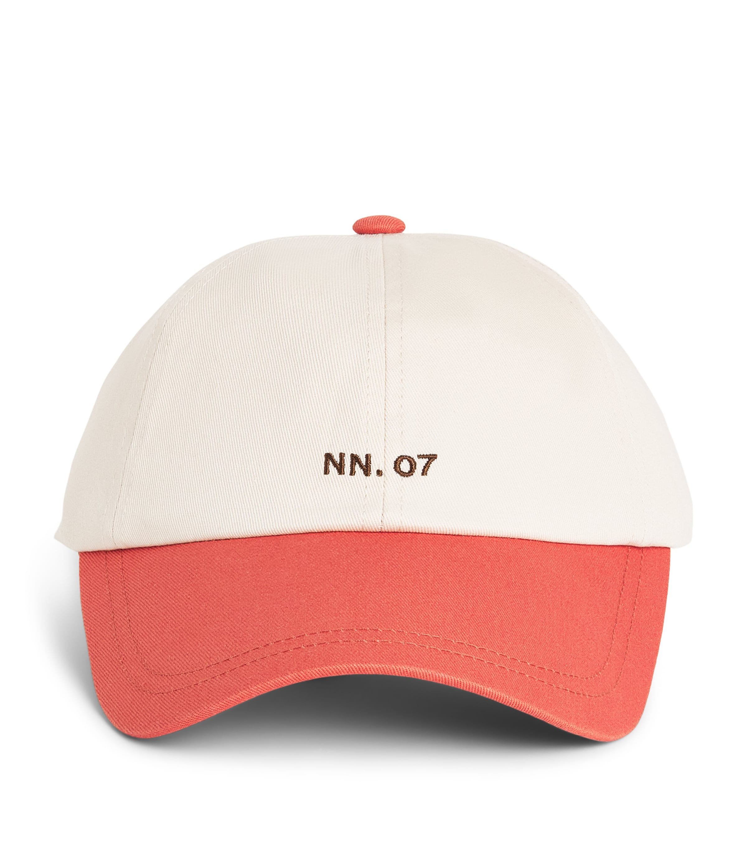 NN.07 Cotton Logo Baseball Cap Sienna Heat
