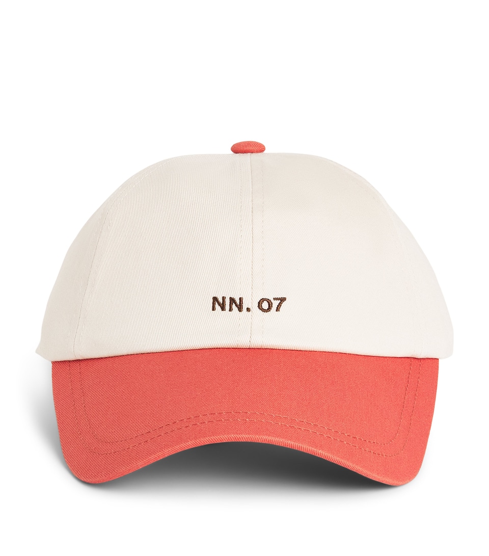 NN.07 Cotton Logo Baseball Cap Sienna Heat