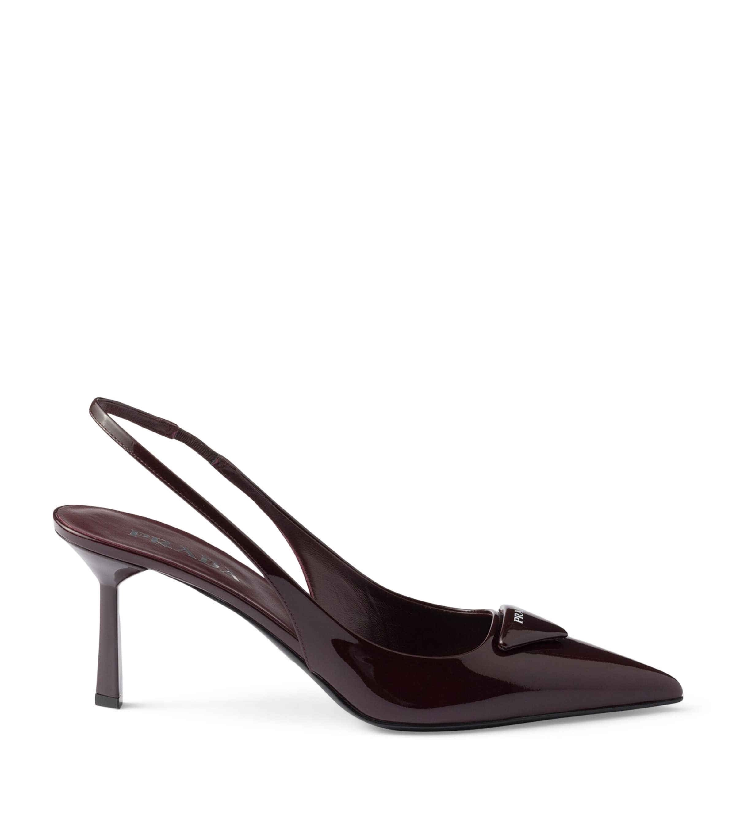 Patent Leather Slingback Pumps 75