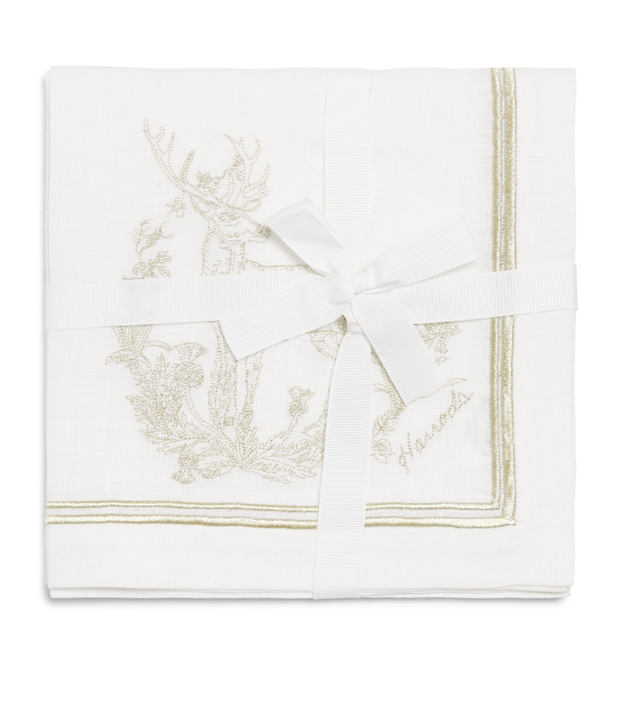 Harrods Linen Toile Napkins (Set of 2)
