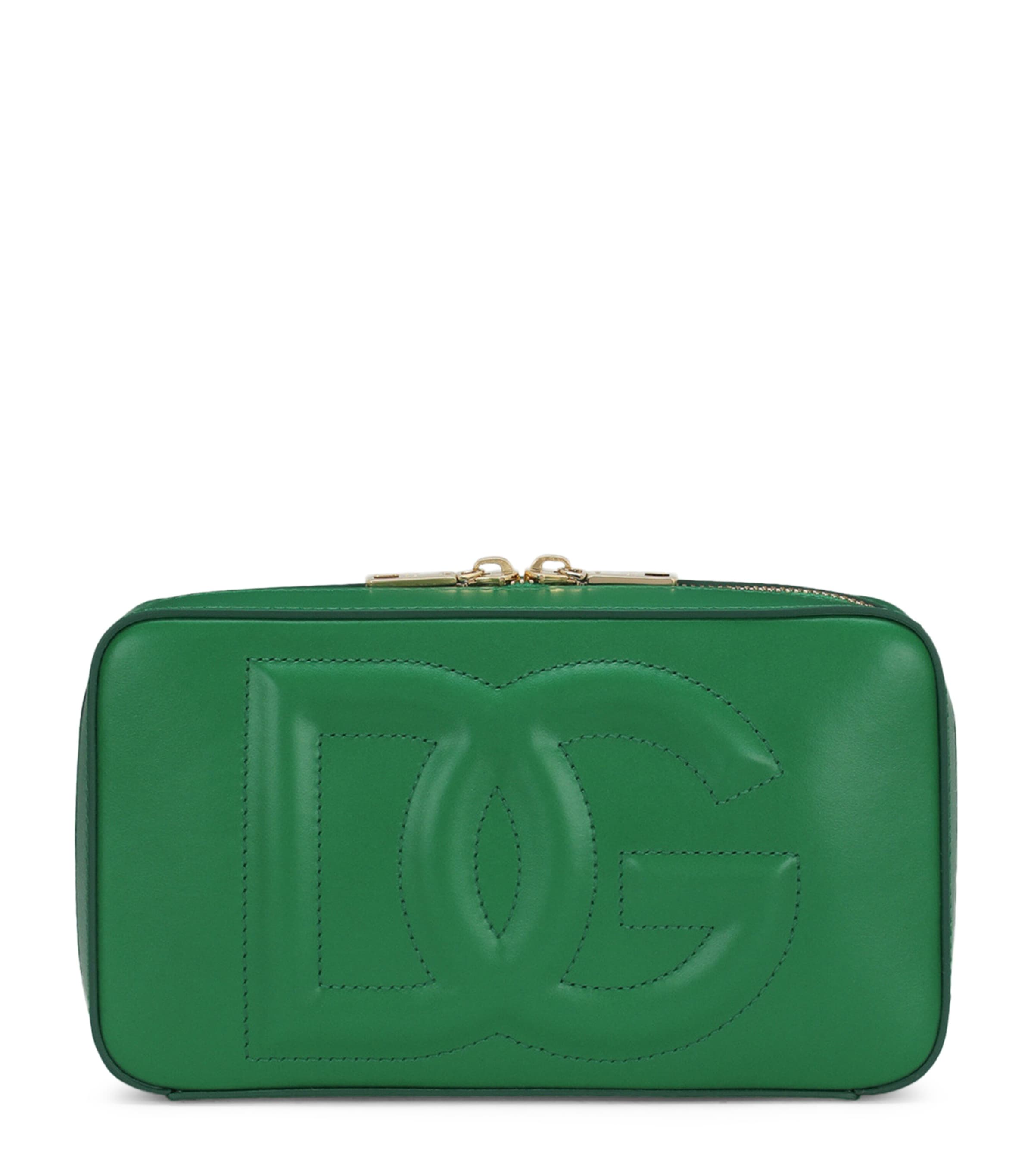 Small Leather Dolce & Gabbana Logo Camera Bag