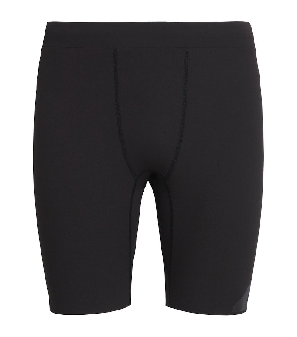 Represent 247 Mens 247 Ghost Half Tight Shorts Jet Black
