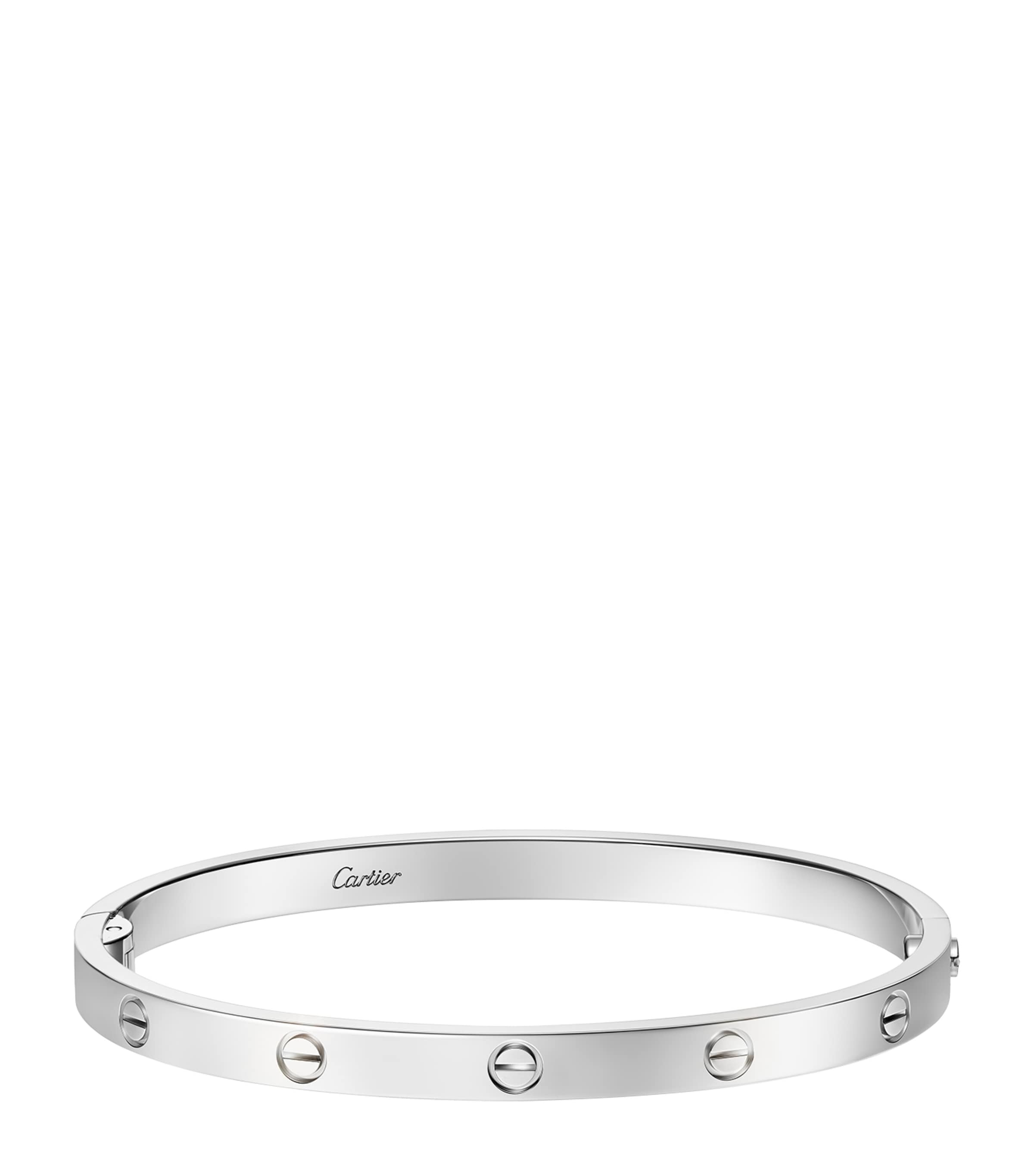 LOVE Medium White Gold Bracelet