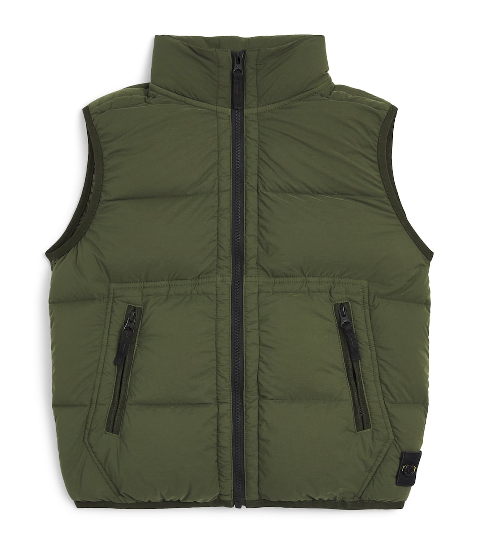 Stone Island Junior Down Gilet (6-14 Years) Military Green