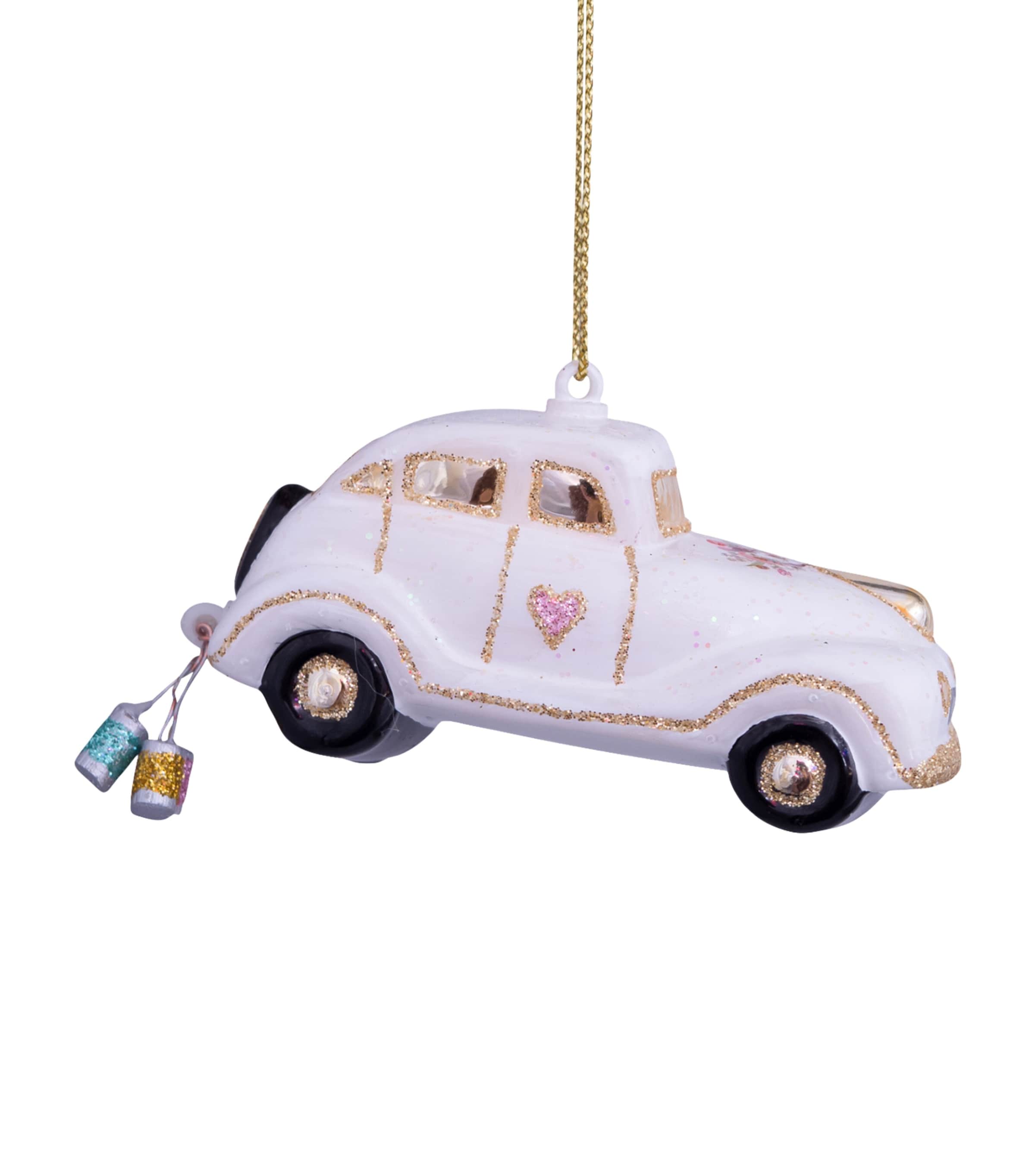 Harrods Wedding Car Tree Decoration White