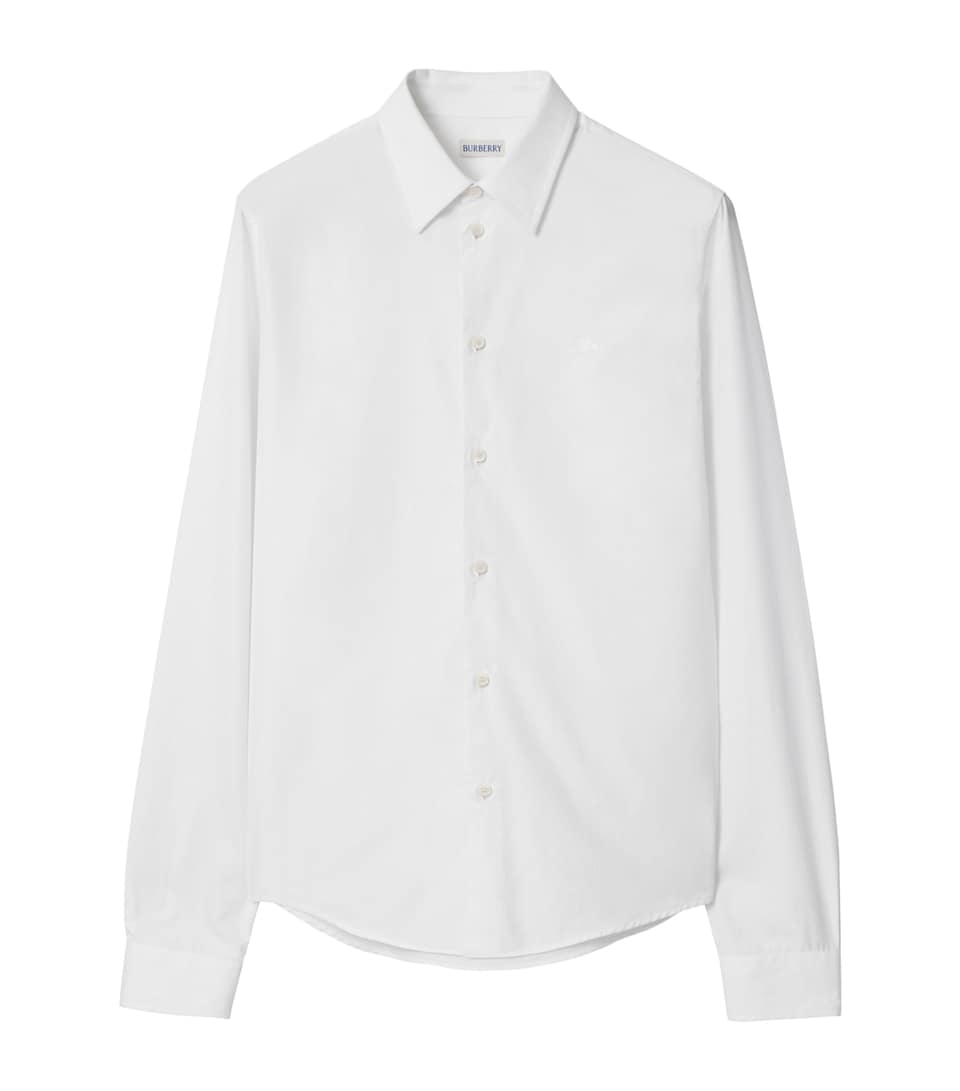 Cotton Poplin EKD-Embroidered Shirt