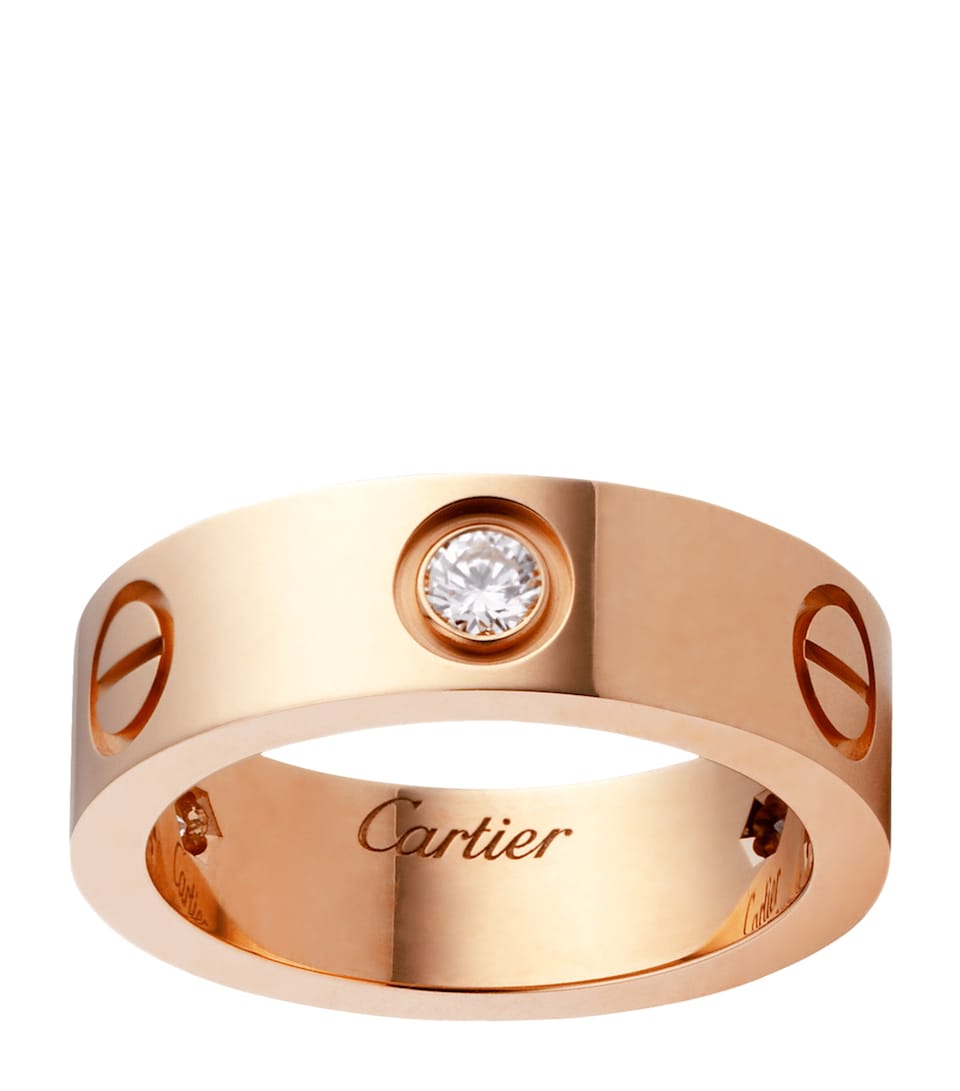 Cartier Rose Gold and Diamond LOVE Ring