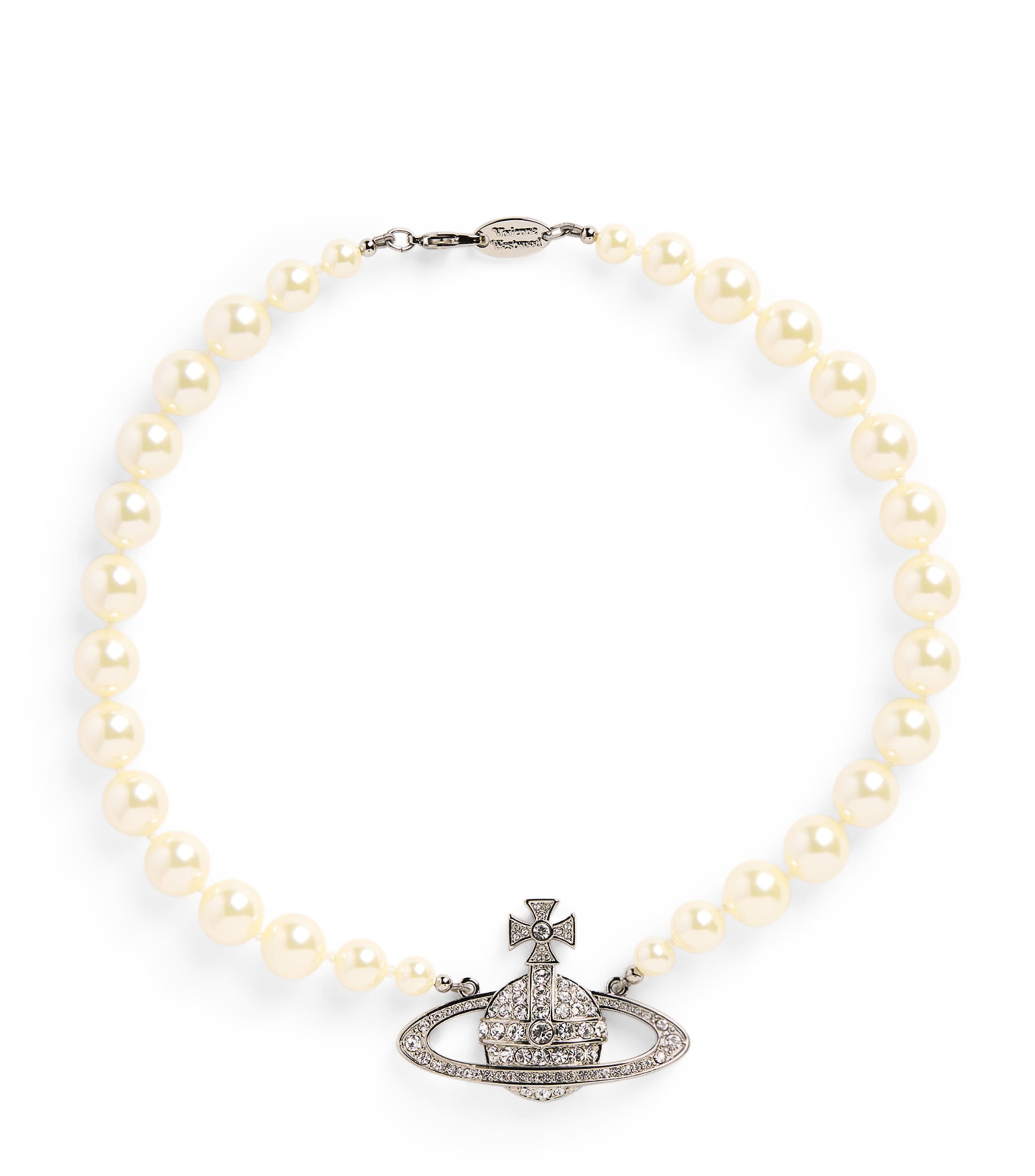 Vivienne Westwood Pearl Bas Relief Necklace | Harrods US