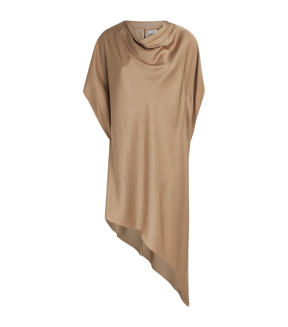 Simkhai Womens Satin Sadie Midi Dress Ochre