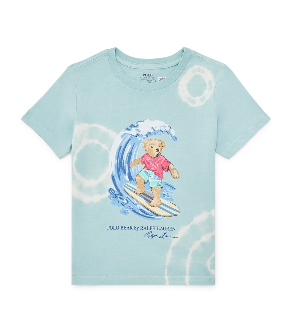 Ralph Lauren Kids Cotton Polo Bear T-Shirt (2-7 Years) Parakeet