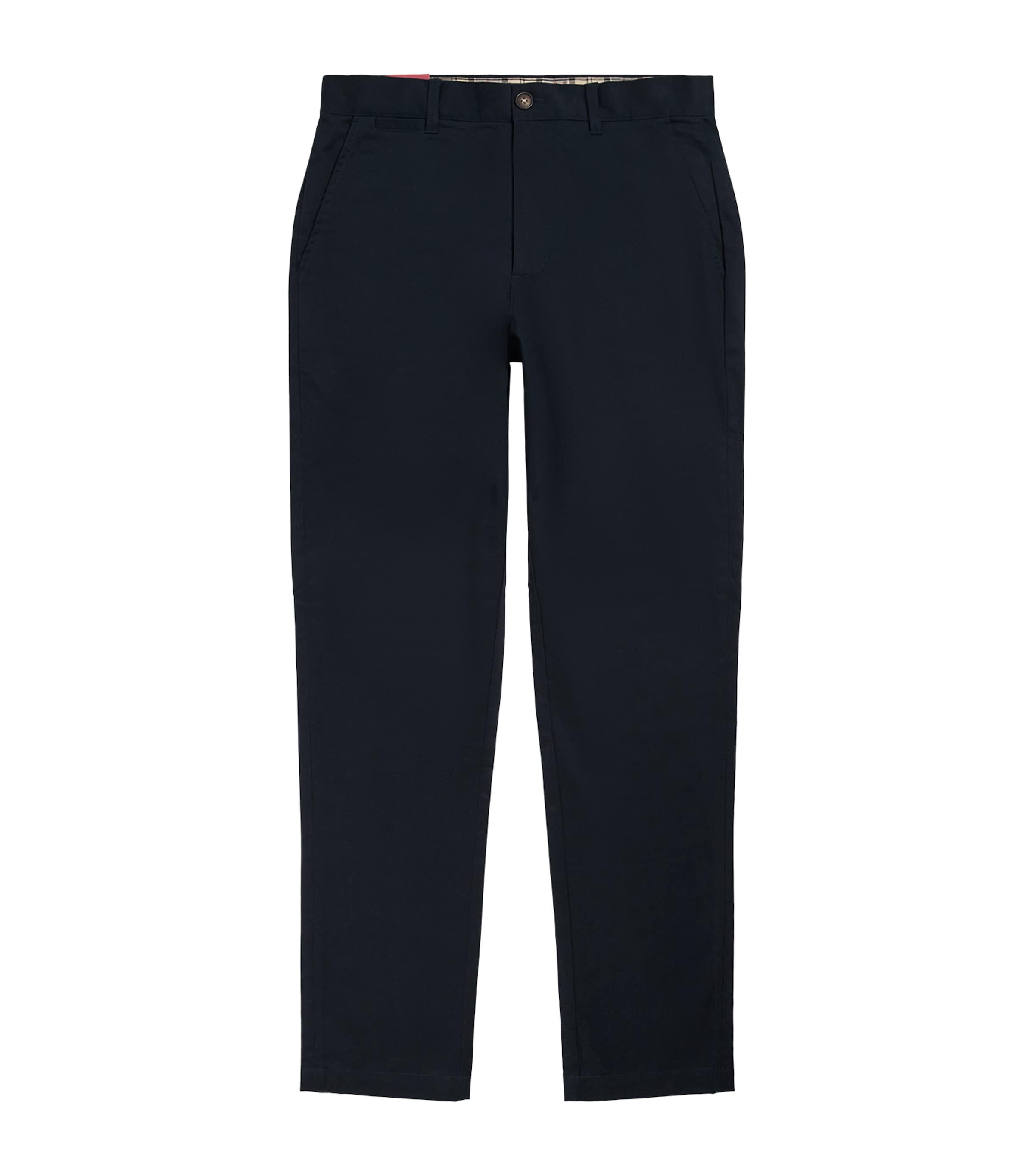 Barbour Mens Sateen Tailored Trousers Dark Navy