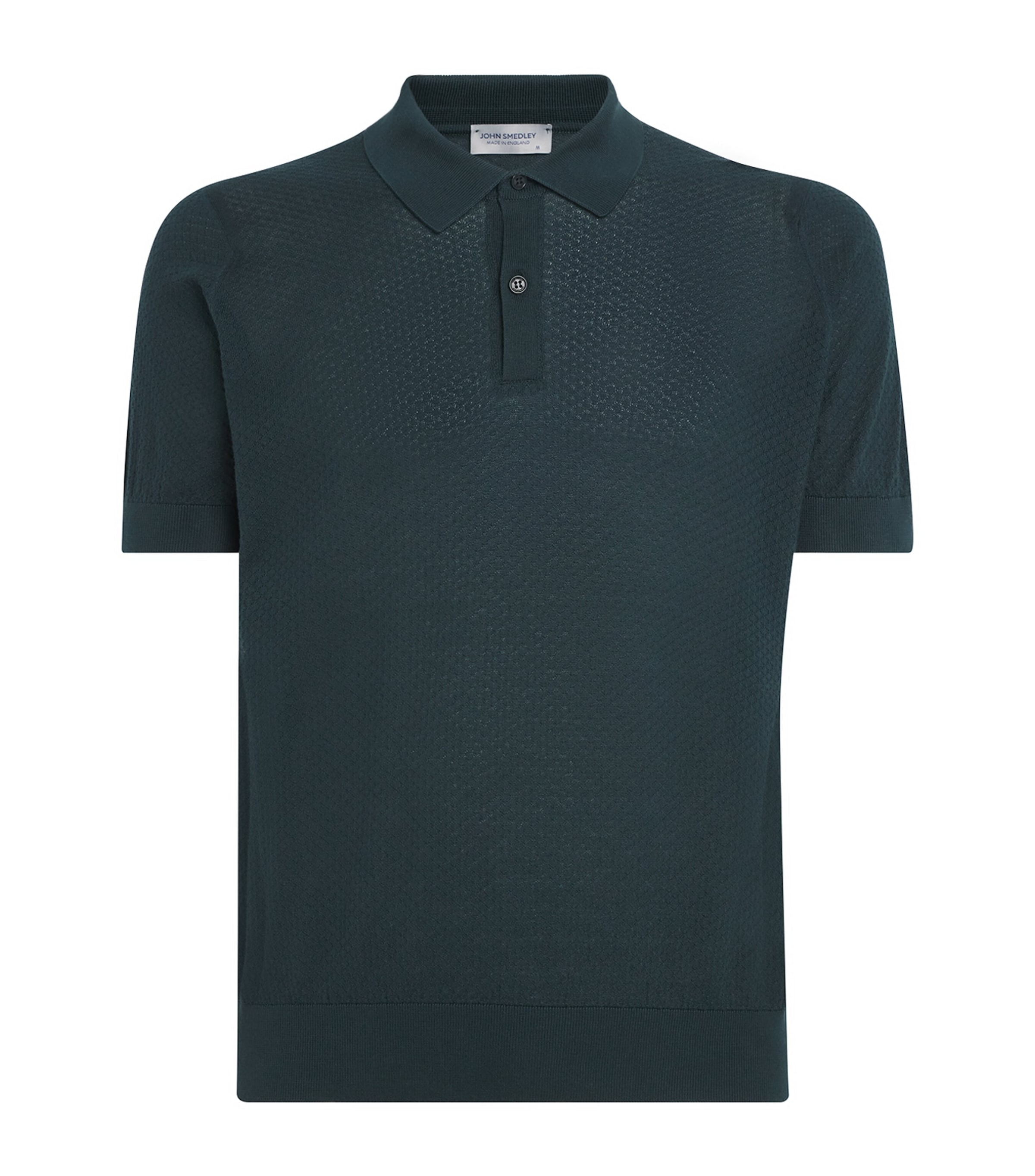 Sea Island Cotton Textured Calun Polo Shirt