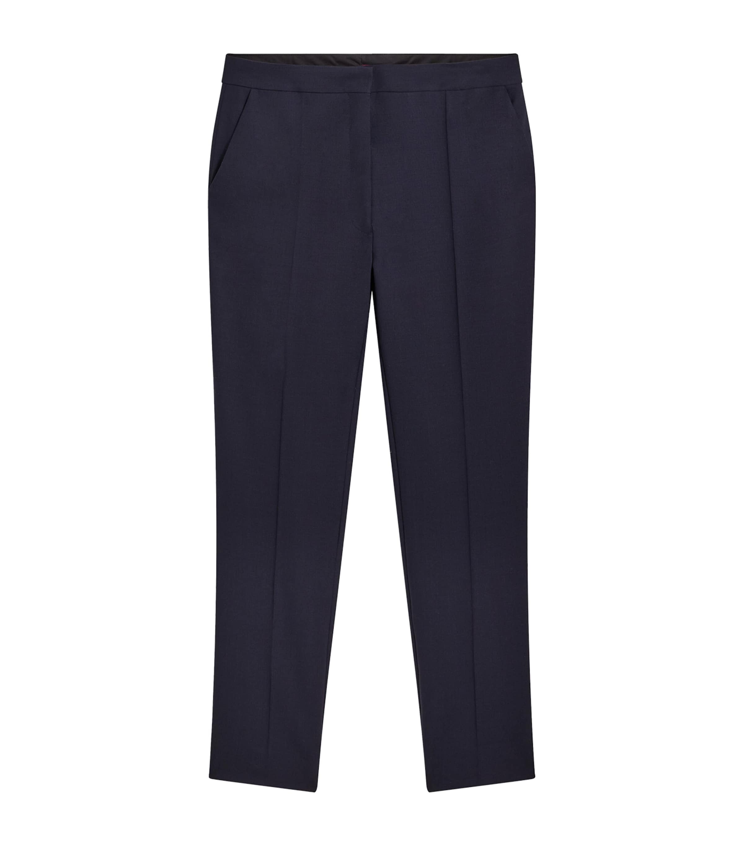 Schiaparelli Womens Virgin Wool Slim Trousers Navy