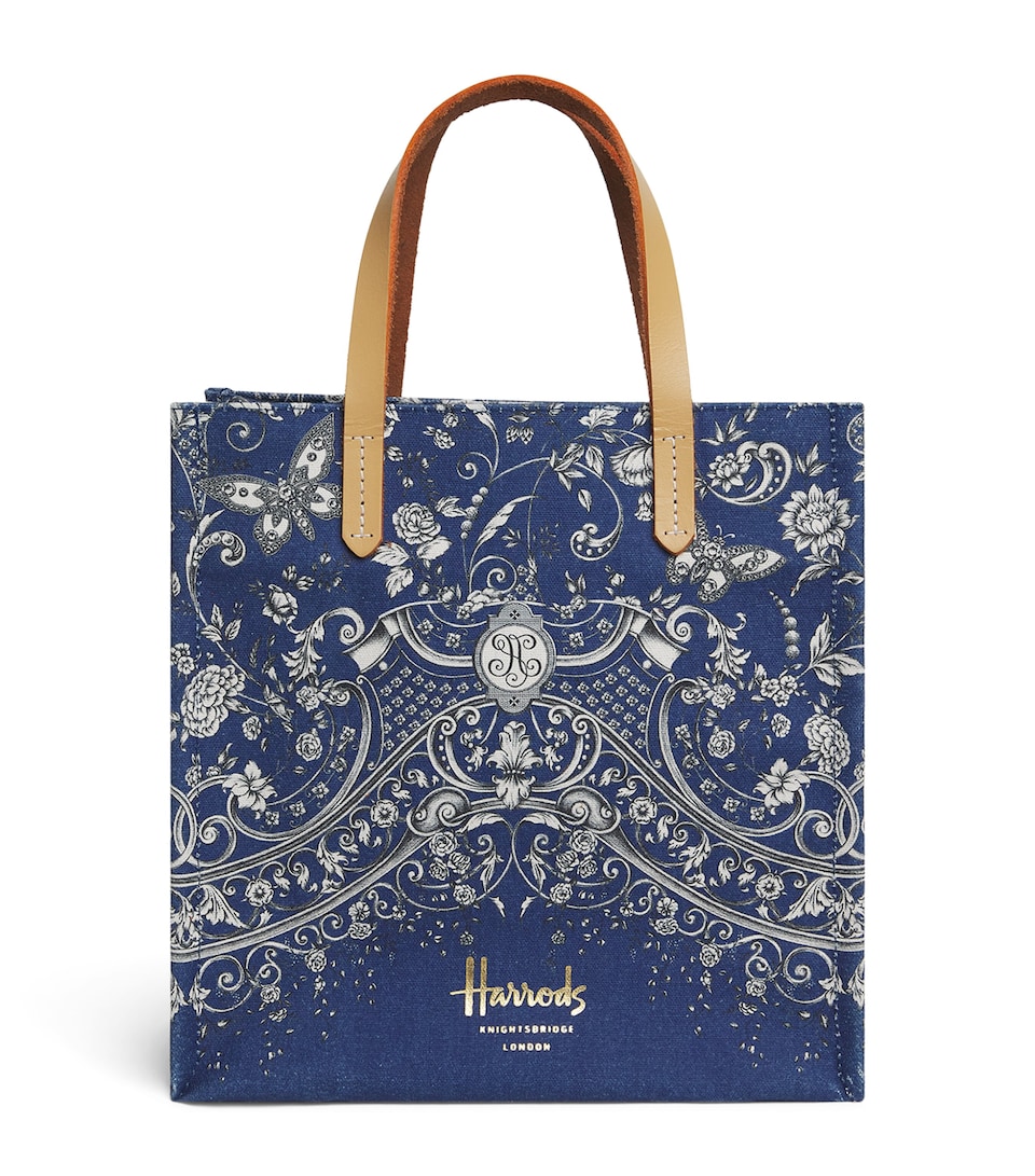 Harrods Small Gilded Butterfly Tote Bag Print