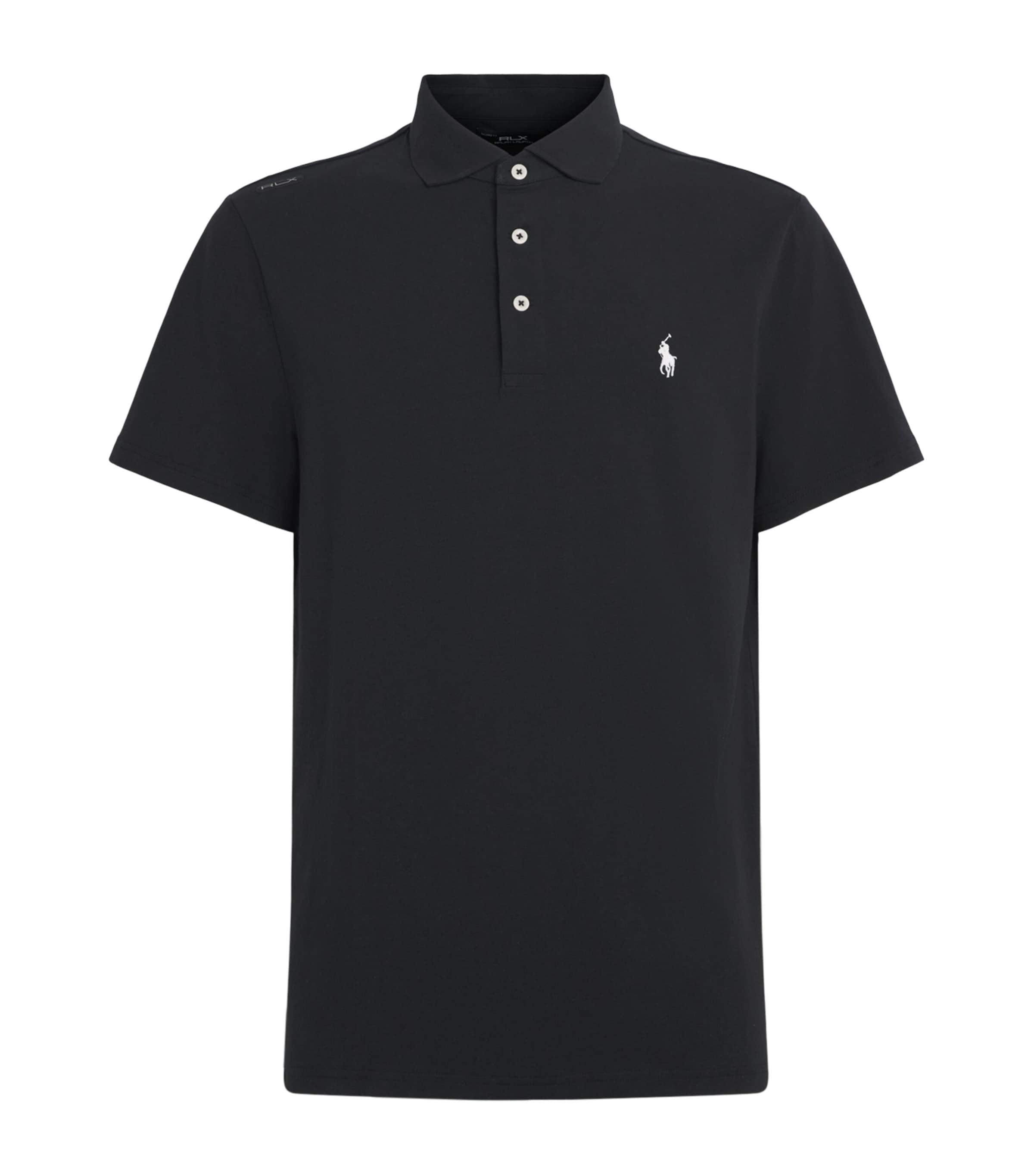 RLX Ralph Lauren Mens Polo Pony Polo Shirt Polo Black