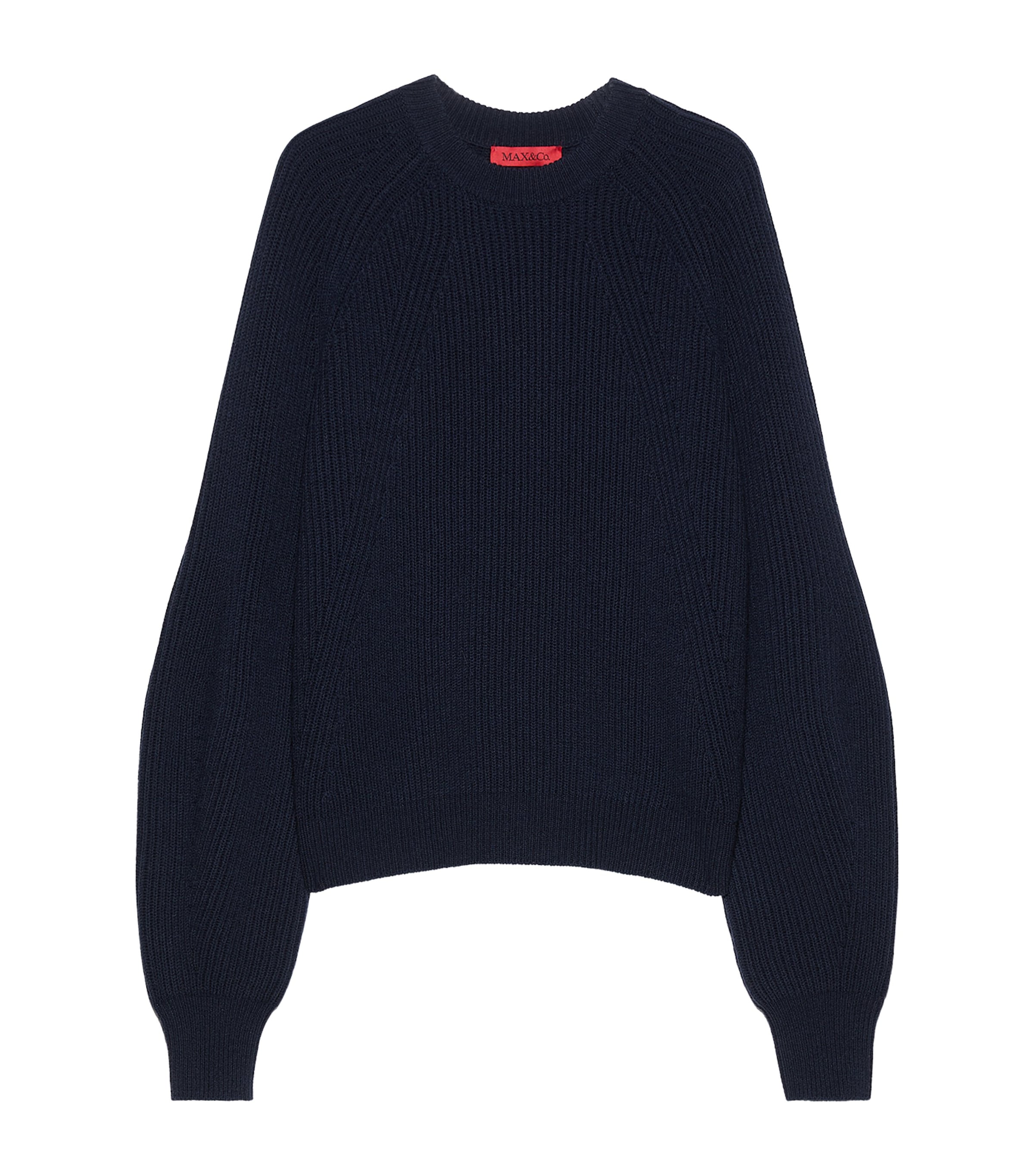 MAX&Co. Womens Wool-Cashmere Sweater Navy