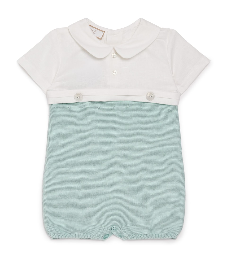 Cotton Knitted Cauce Playsuit (1-24 Months)