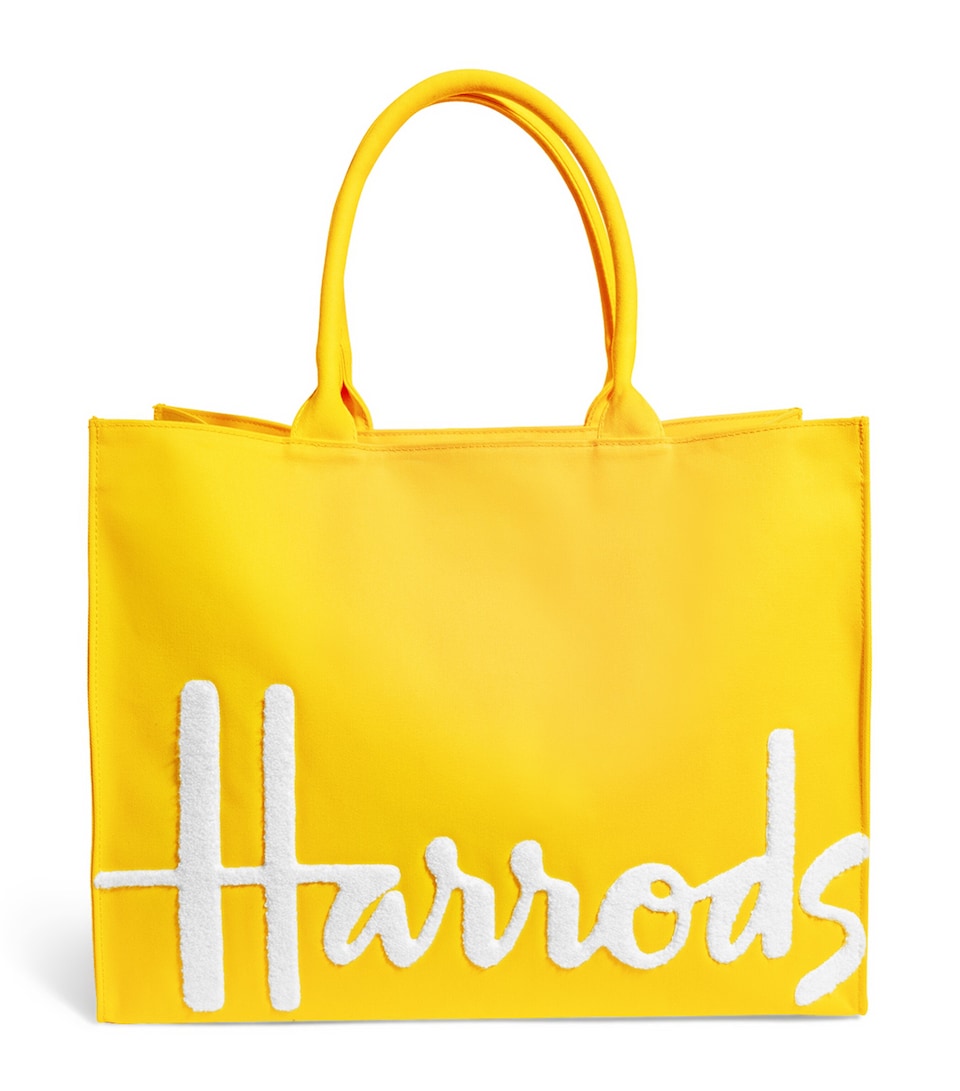 Large Cotton Logo Tote Bag