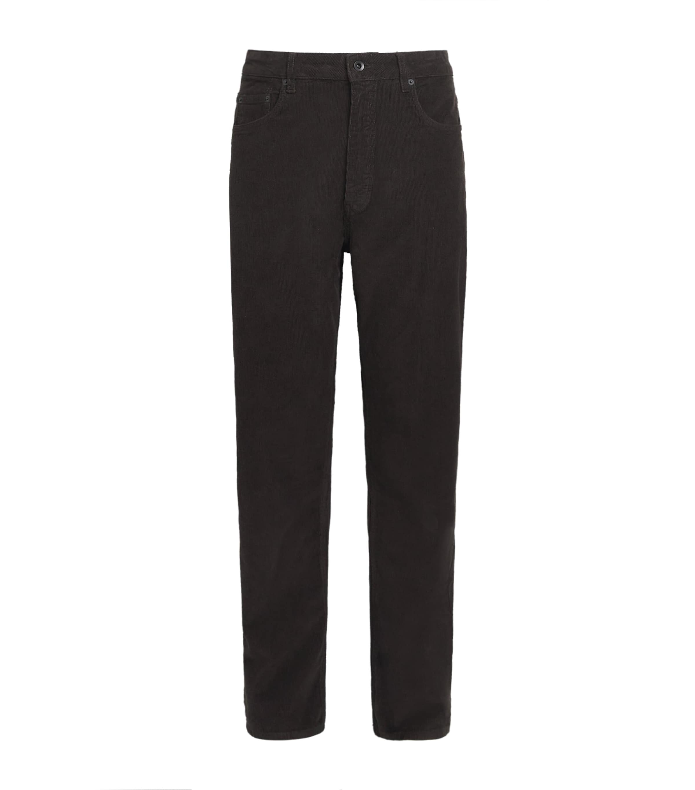 Studio Nicholson Mens Corduroy Riso Trousers Coffee